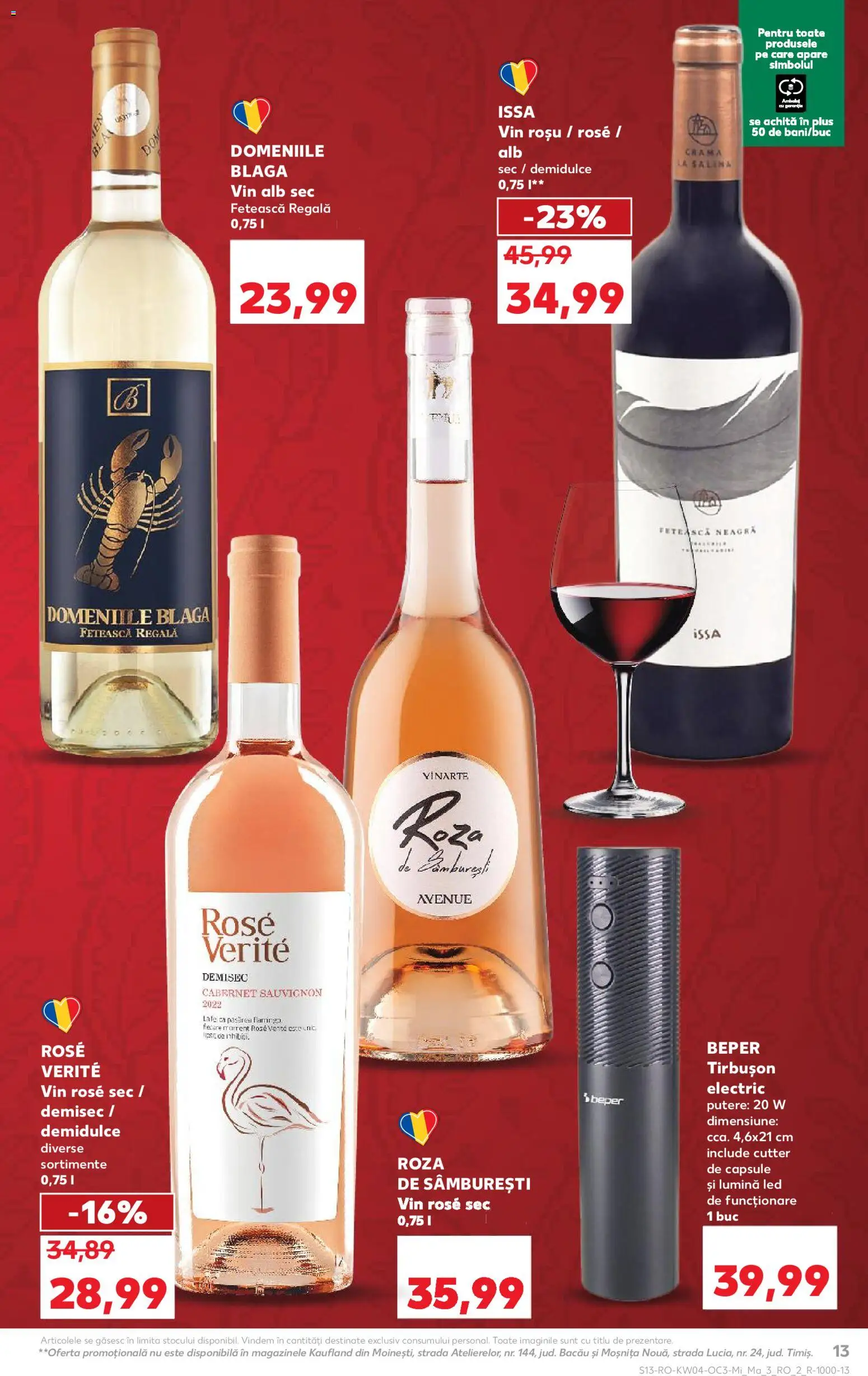 Catalog Kaufland 21 - 26 Ianuarie 2026 | Pagina 13 | Produse: Tavuk suyu, Cutter, Babak, Vin