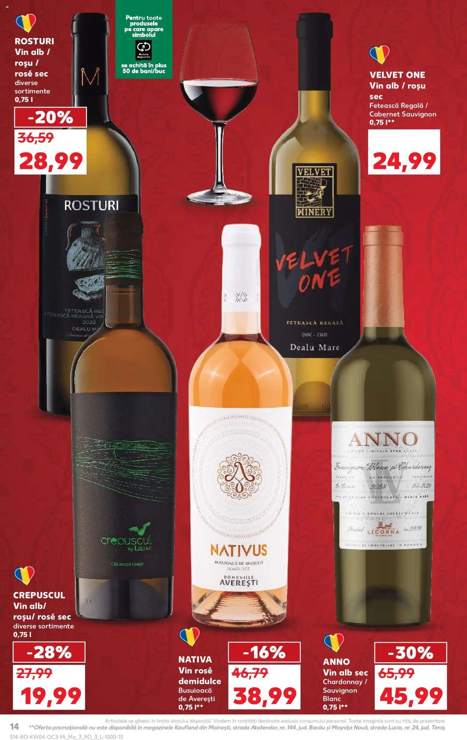 Catalog Kaufland 21 - 26 Ianuarie 2026 | Pagina 14 | Produse: Vin