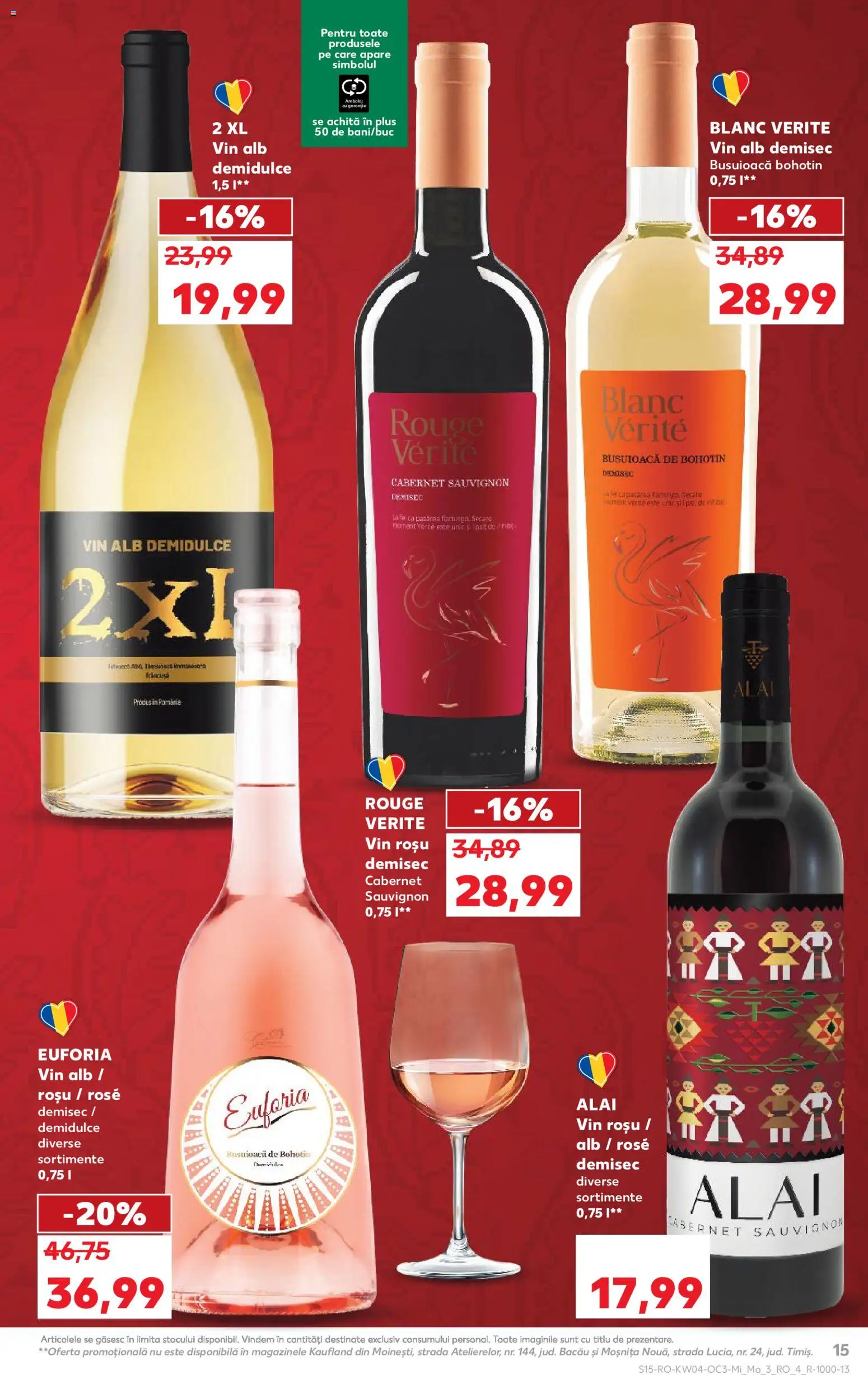 Catalog Kaufland 21 - 26 Ianuarie 2026 | Pagina 15 | Produse: Vin
