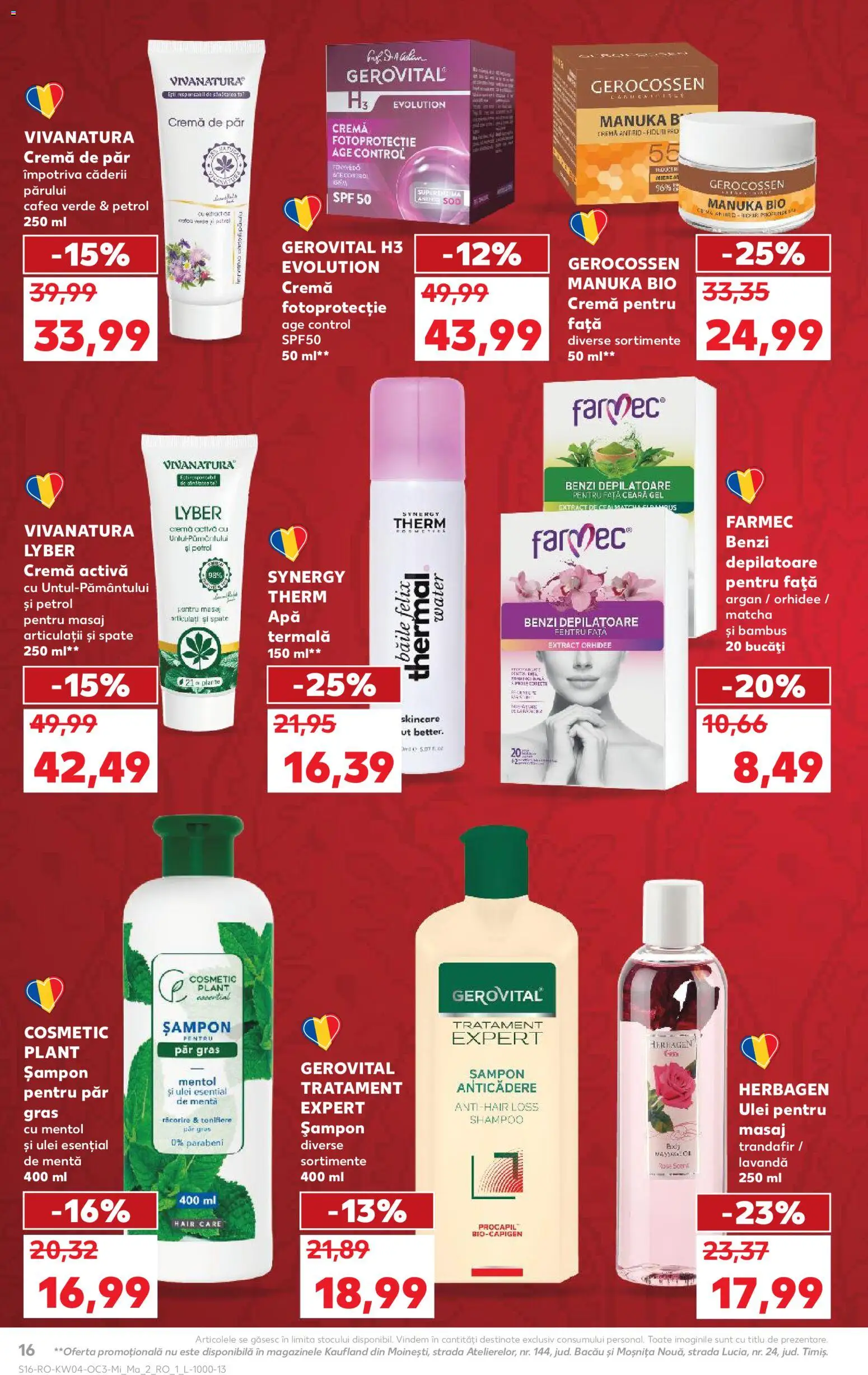 Catalog Kaufland 21 - 26 Ianuarie 2026 | Pagina 16 | Produse: Şerit ödül, Orhidee, Body, Cafea