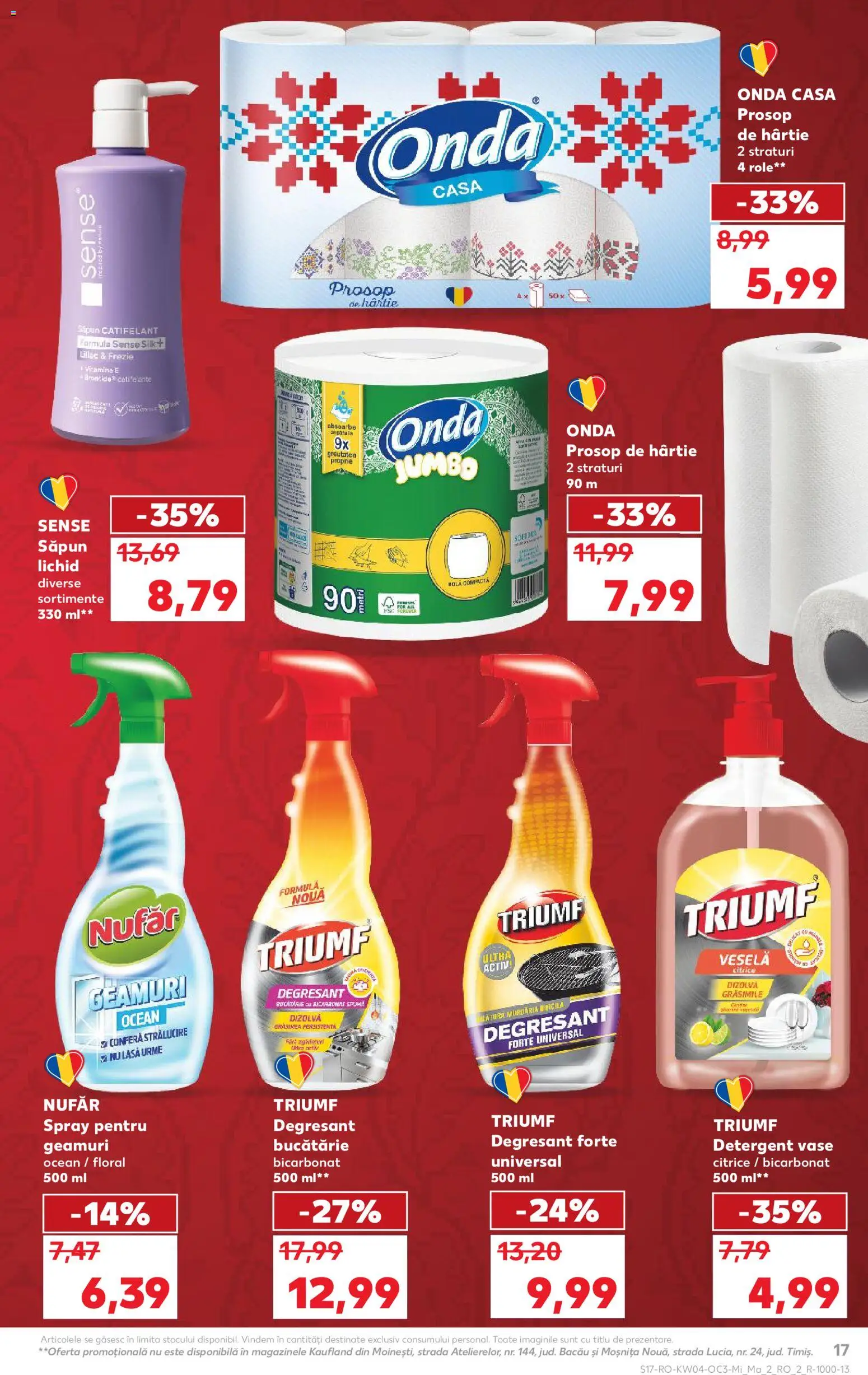 Catalog Kaufland 21 - 26 Ianuarie 2026 | Pagina 17 | Produse: Bucătărie, Role, Săpun, Detergent