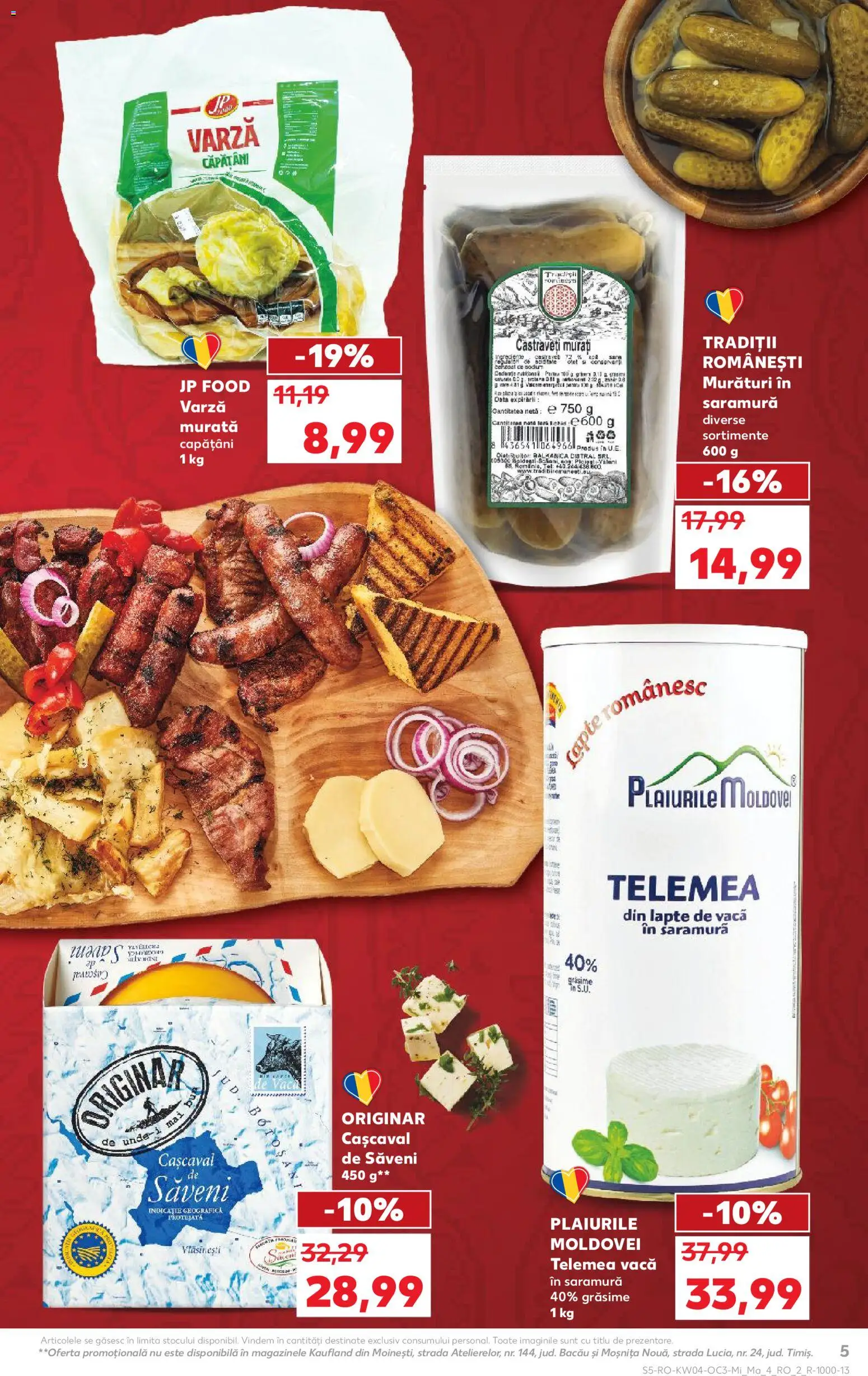 Catalog Kaufland 21 - 26 Ianuarie 2026 | Pagina 5 | Produse: Varză, Cașcaval, Lapte, Castraveți