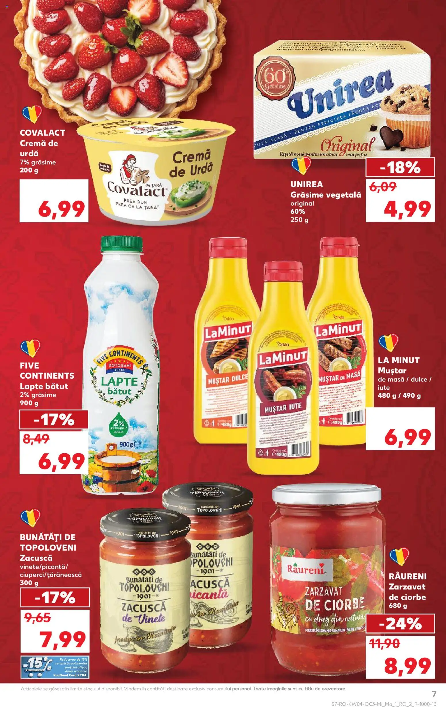 Catalog Kaufland 21 - 26 Ianuarie 2026 | Pagina 7 | Produse: Aluat, Muștar, Zacuscă, Legume