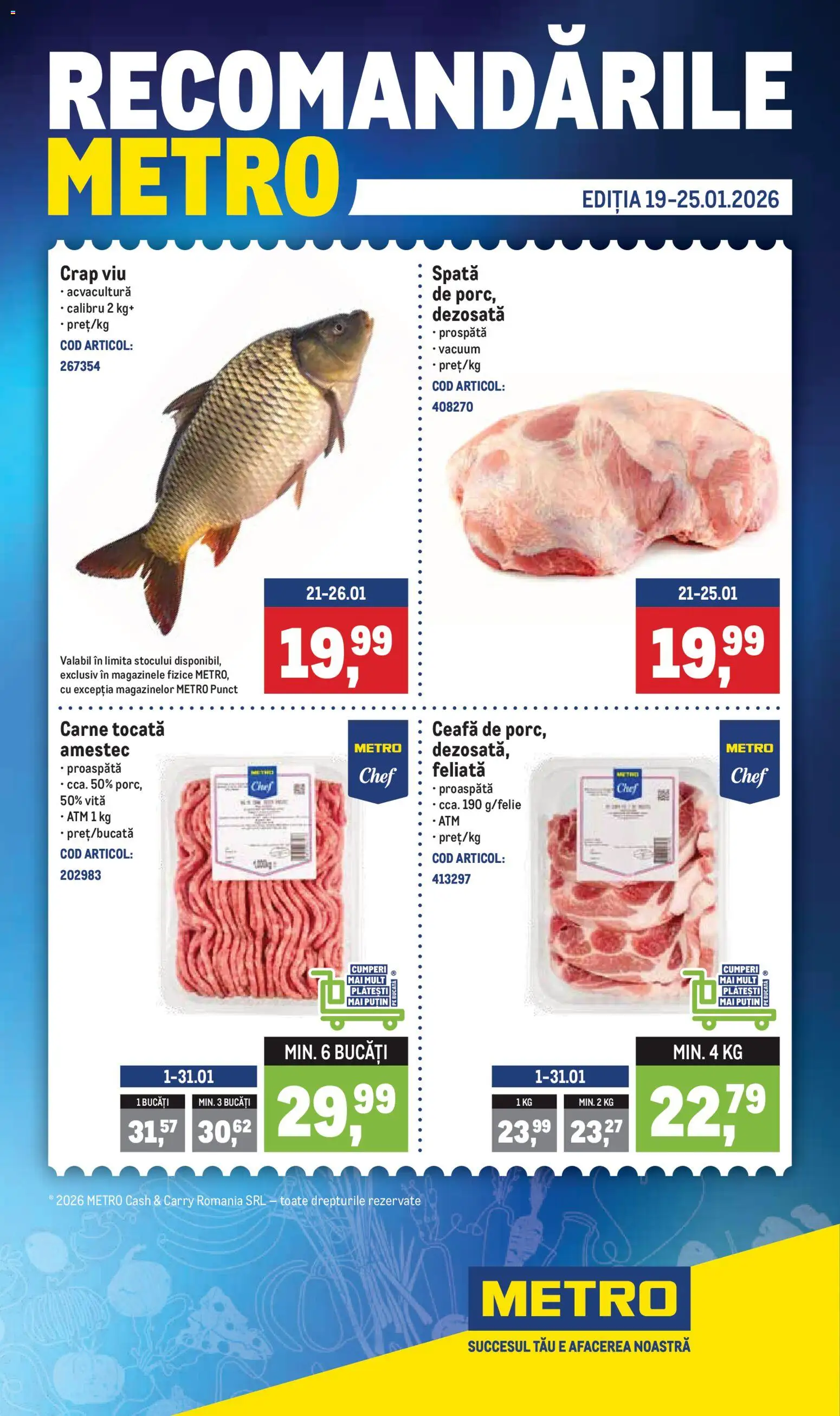 Catalog METRO 19 - 24 Ianuarie 2026 | Pagina 1 | Produse: Carne tocată
