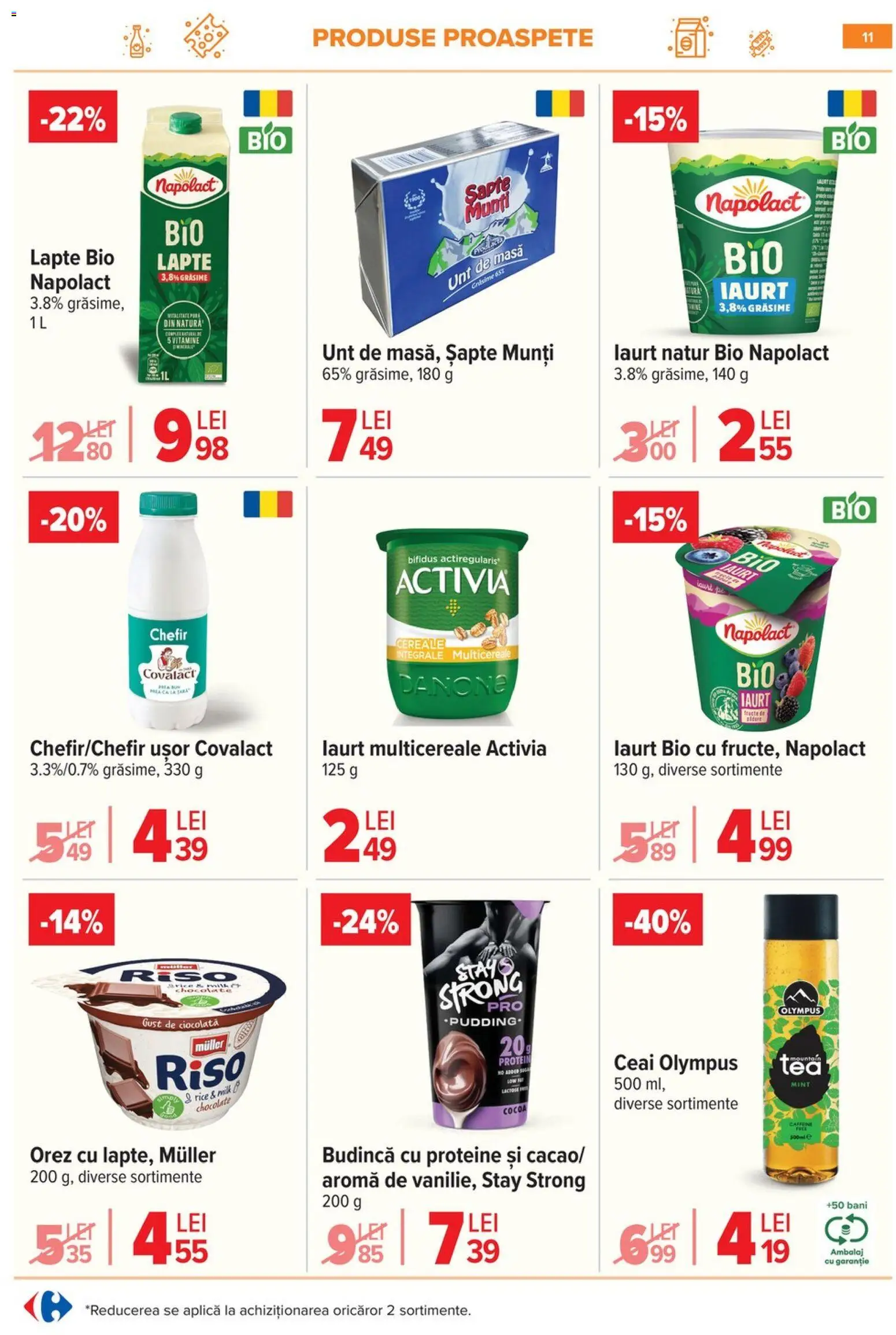 Catalog Carrefour 21 - 26 Ianuarie 2026 | Pagina 11 | Produse: Şerit ödül, Lapte, Unt, Ceai