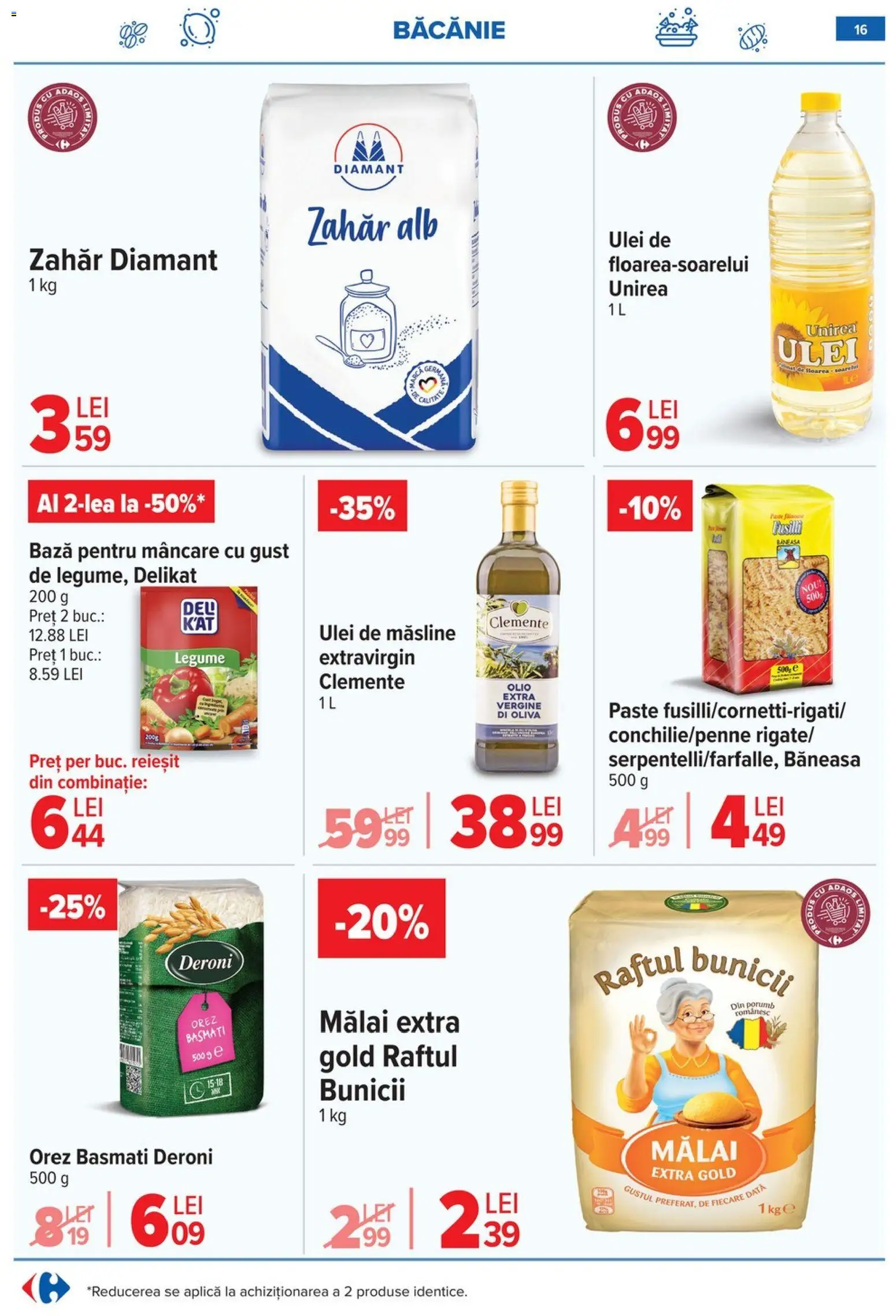 Catalog Carrefour 21 - 26 Ianuarie 2026 | Pagina 16 | Produse: Măsline, Orez, Mălai, Legume