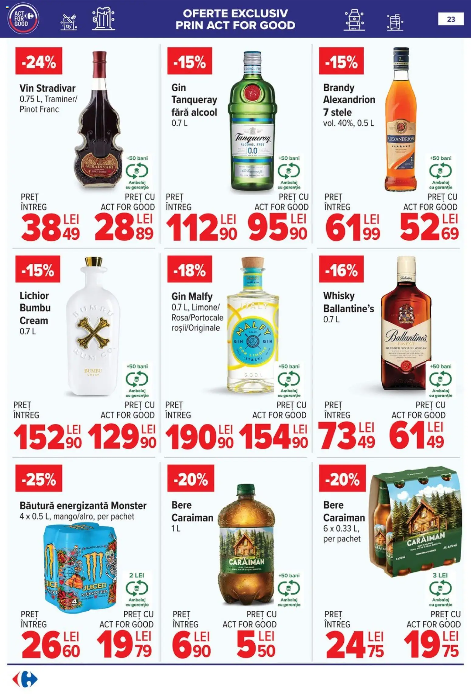 Catalog Carrefour 21 - 26 Ianuarie 2026 | Pagina 23 | Produse: Lichior, Vin, Gin, Mango