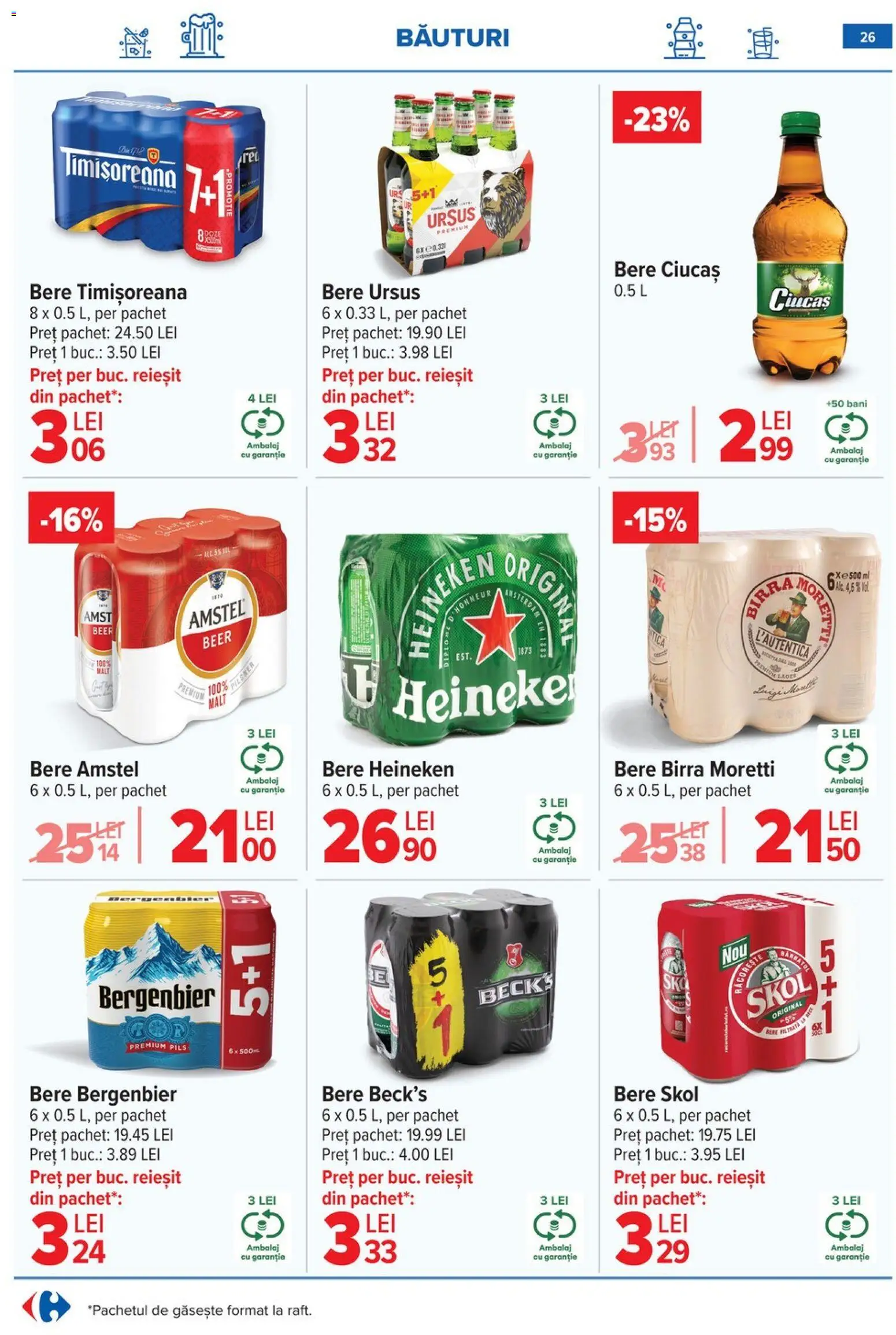 Catalog Carrefour 21 - 26 Ianuarie 2026 | Pagina 26 | Produse: Bere, Plastik Kulübe