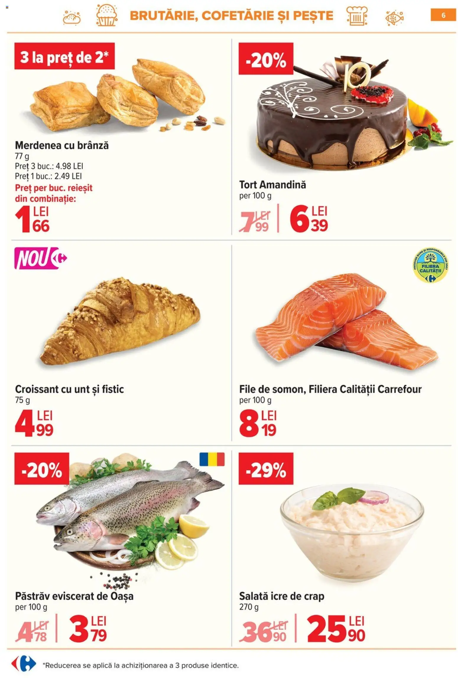 Catalog Carrefour 21 - 26 Ianuarie 2026 | Pagina 6 | Produse: Tort, Brânză, Fistic, Salată