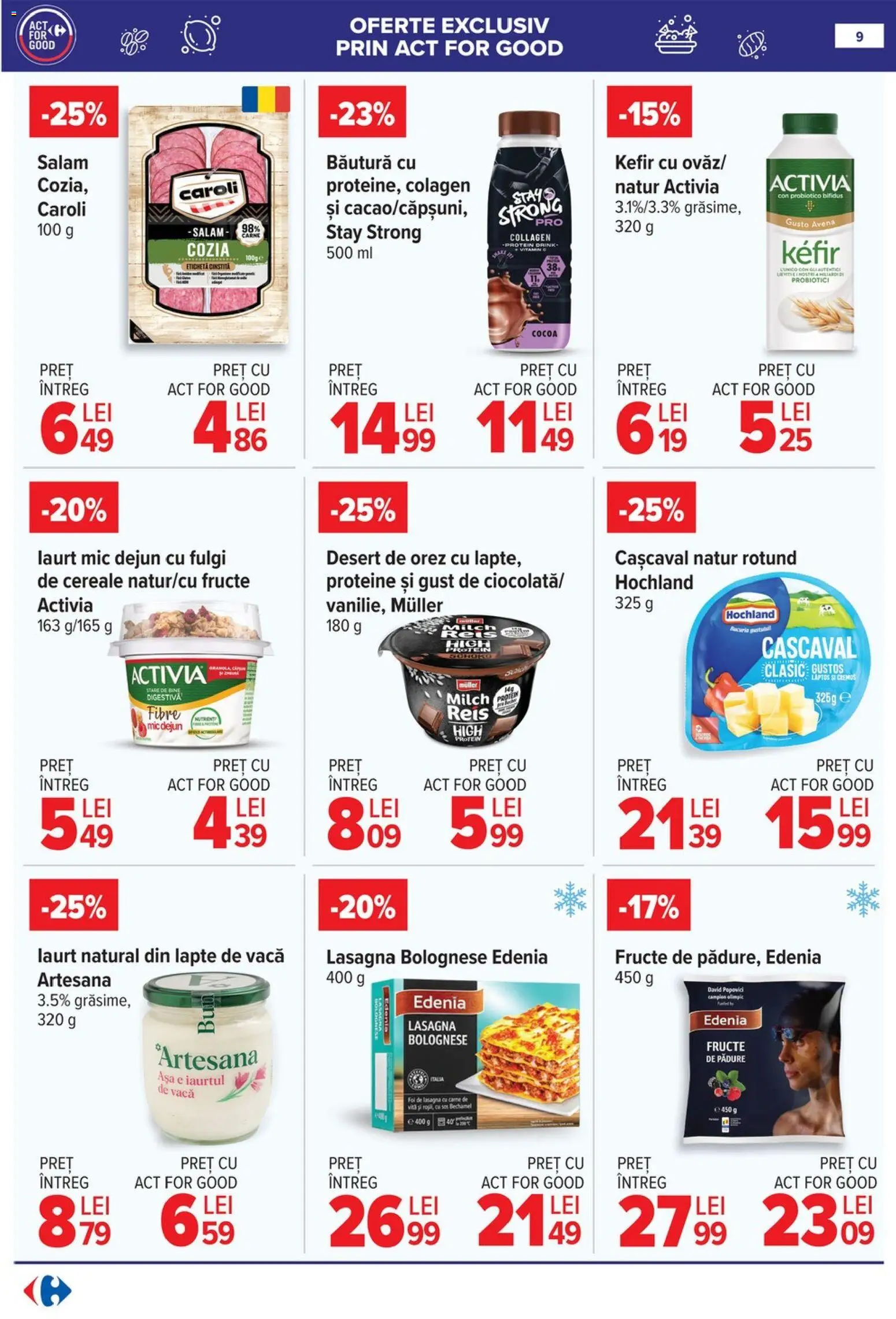 Catalog Carrefour 21 - 26 Ianuarie 2026 | Pagina 9 | Produse: Lasagna, Lapte, Kefir, Orez