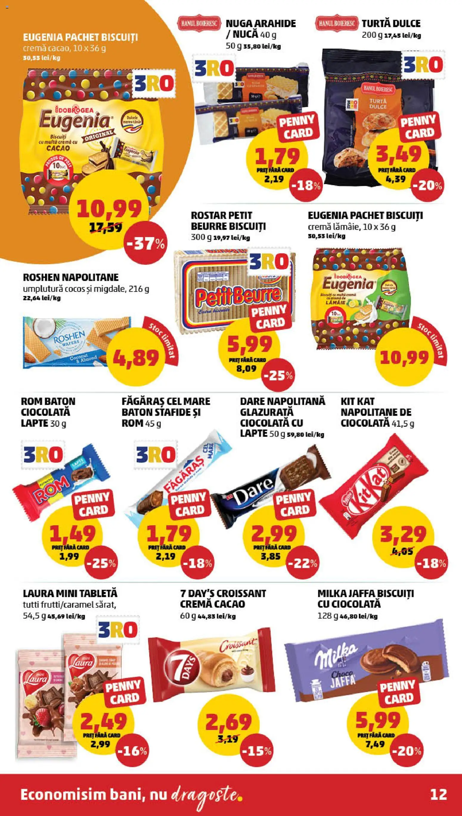 Catalog PENNY Market 21 - 26 Ianuarie 2026 | Pagina 12 | Produse: Arahide, Napolitane, Cacao, Stafide