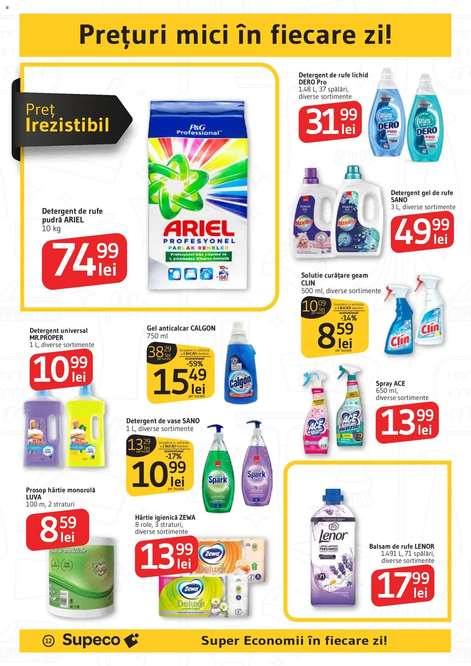 Catalog Supeco 22 Ianuarie - 3 Februarie 2026 | Pagina 12 | Produse: Detergent de vase, Pudră, Balsam, Balsam de rufe