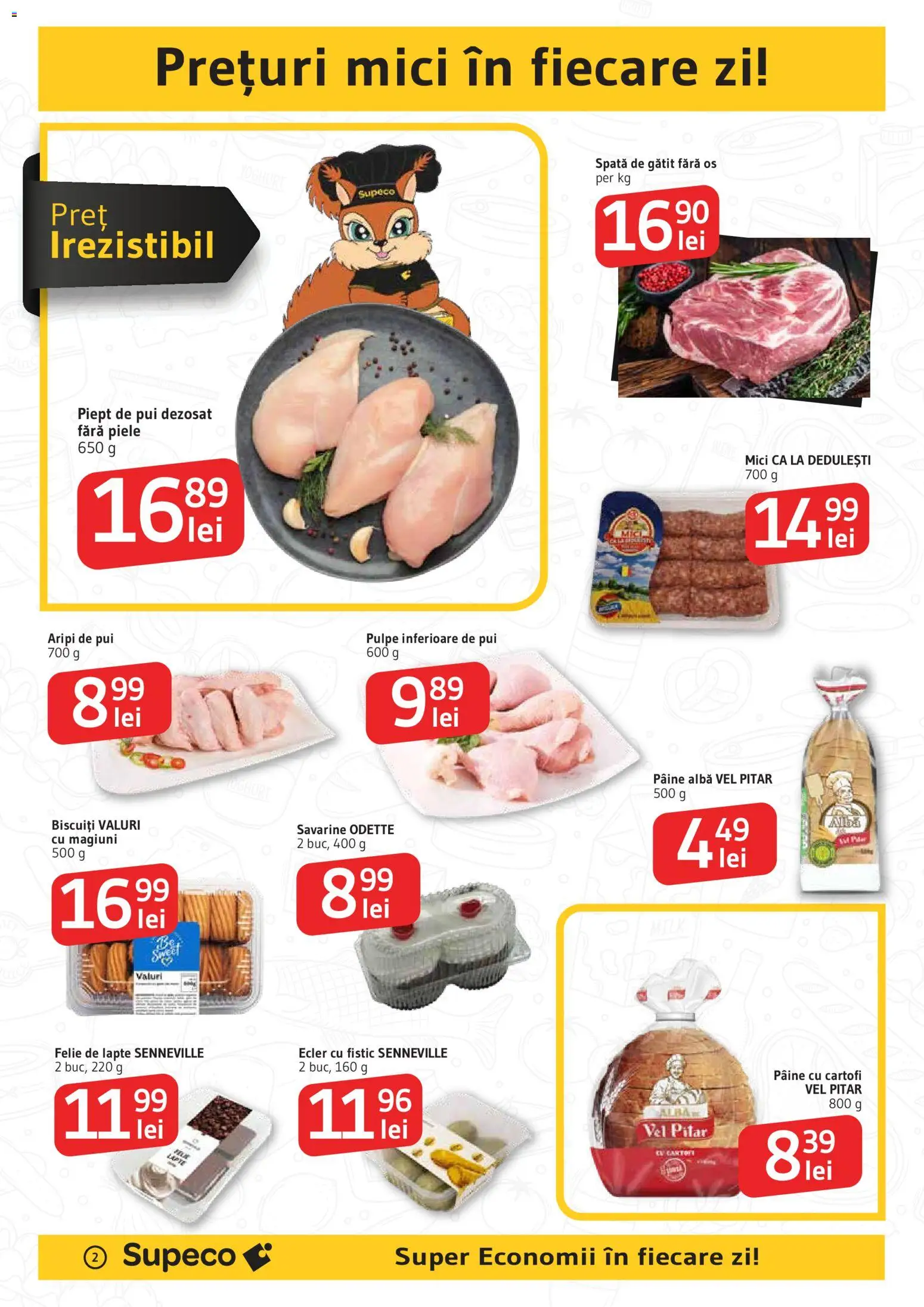 Catalog Supeco 22 Ianuarie - 3 Februarie 2026 | Pagina 2 | Produse: Hacıyatmaz Kedi Oyuncağı, Pâine, Fistic, Cartofi