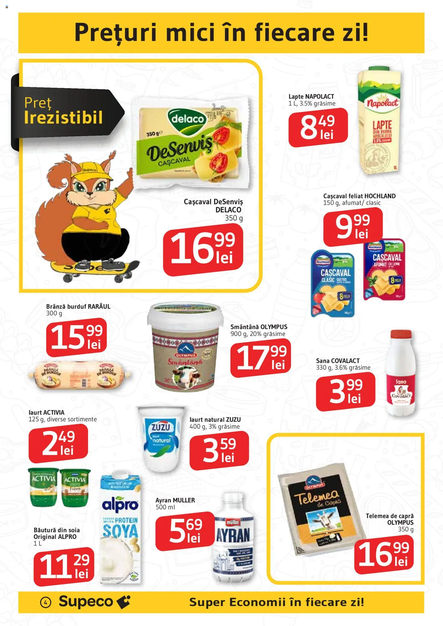 Catalog Supeco 22 Ianuarie - 3 Februarie 2026 | Pagina 4 | Produse: Light Kedi Konservesi, Cașcaval, Lapte, Brânză