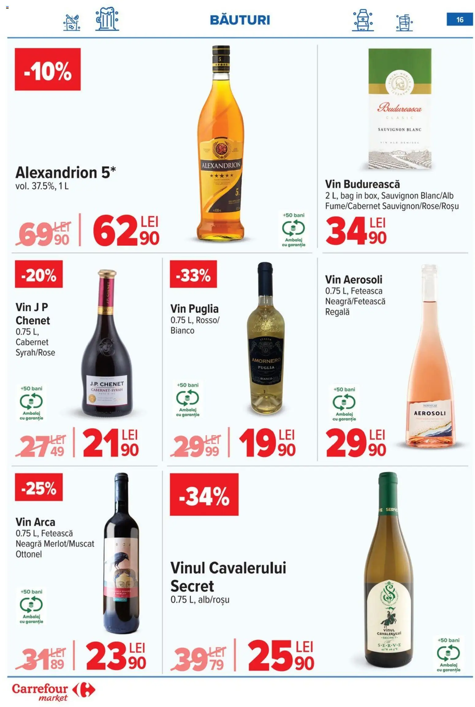 Catalog Carrefour 21 - 26 Ianuarie 2026 | Pagina 16 | Produse: Vin
