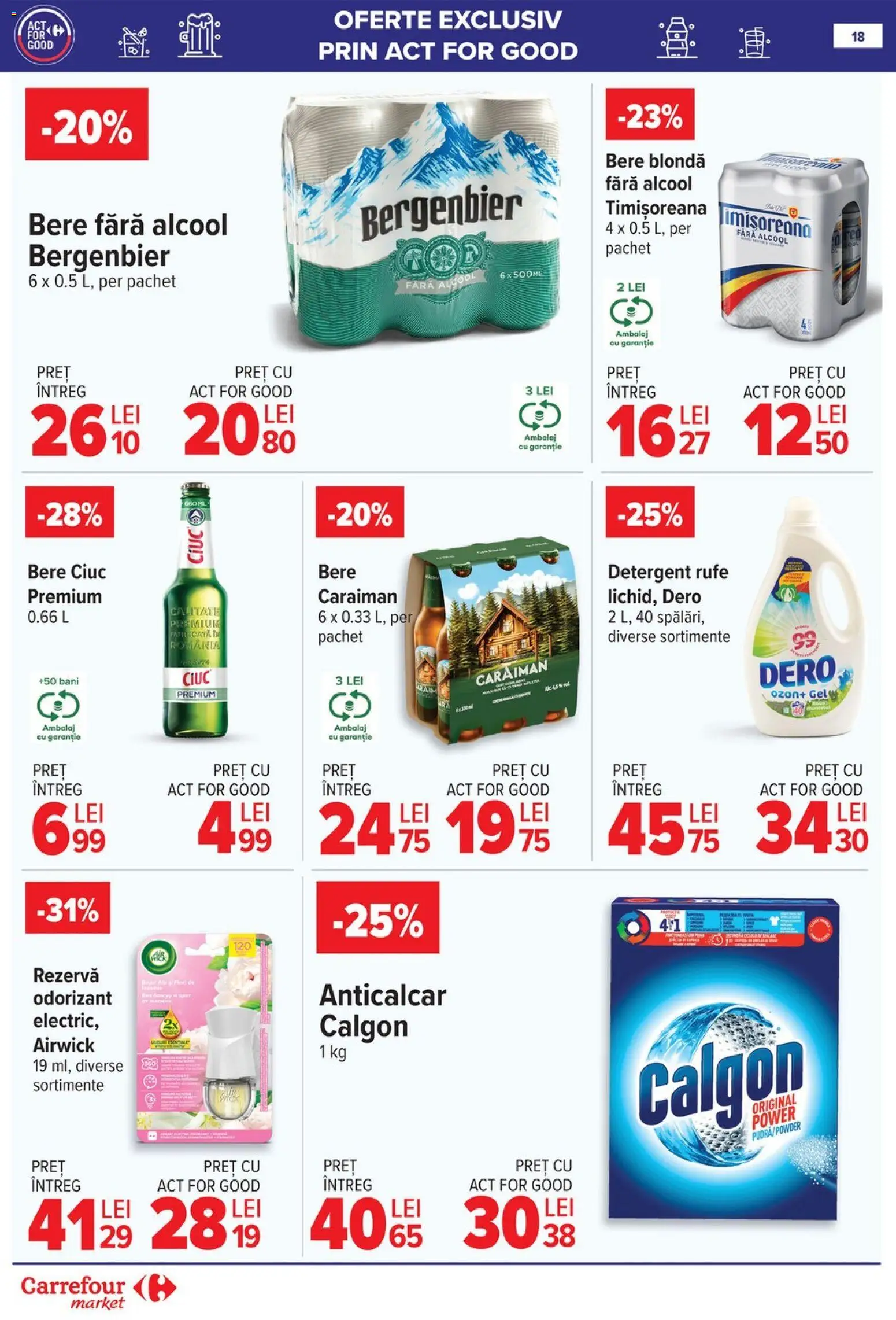 Catalog Carrefour 21 - 26 Ianuarie 2026 | Pagina 18 | Produse: Bere, Detergent, Plastik Kulübe