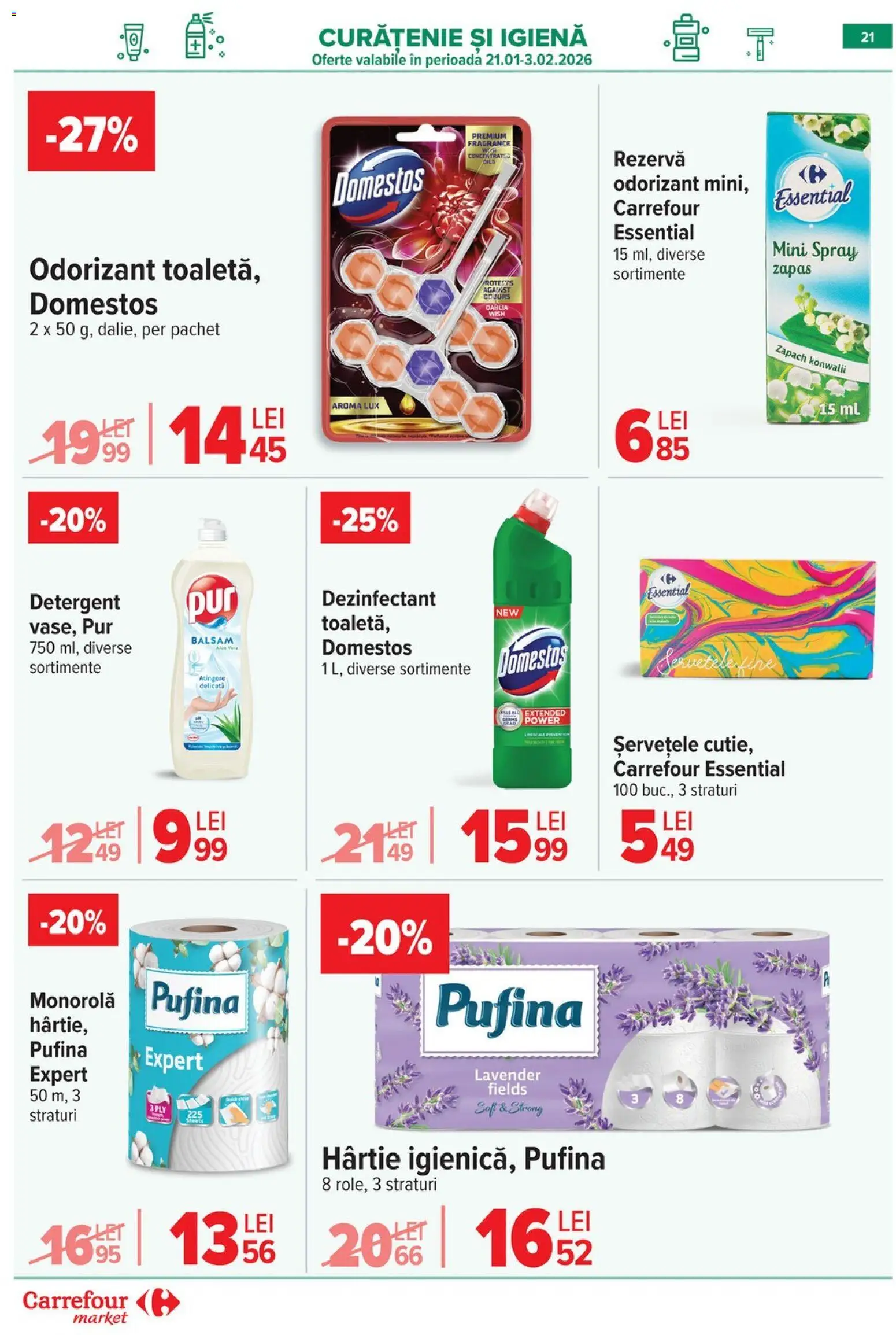 Catalog Carrefour 21 - 26 Ianuarie 2026 | Pagina 21 | Produse: Balsam, Detergent