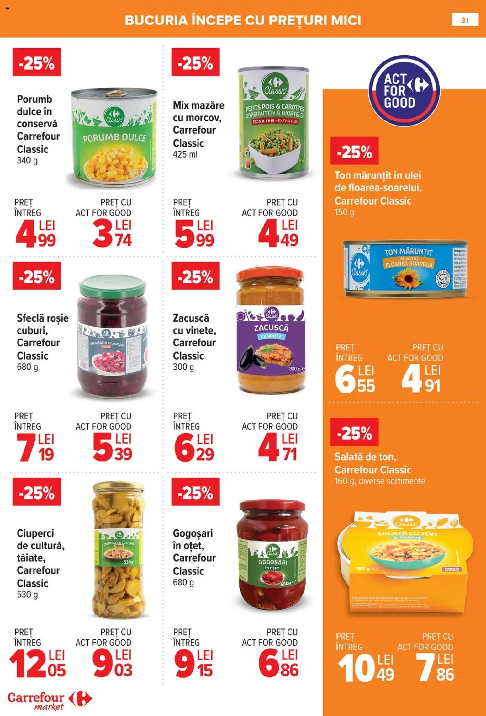 Catalog Carrefour 21 - 26 Ianuarie 2026 | Pagina 31 | Produse: Ciuperci, Salată, Zacuscă, Sfeclă