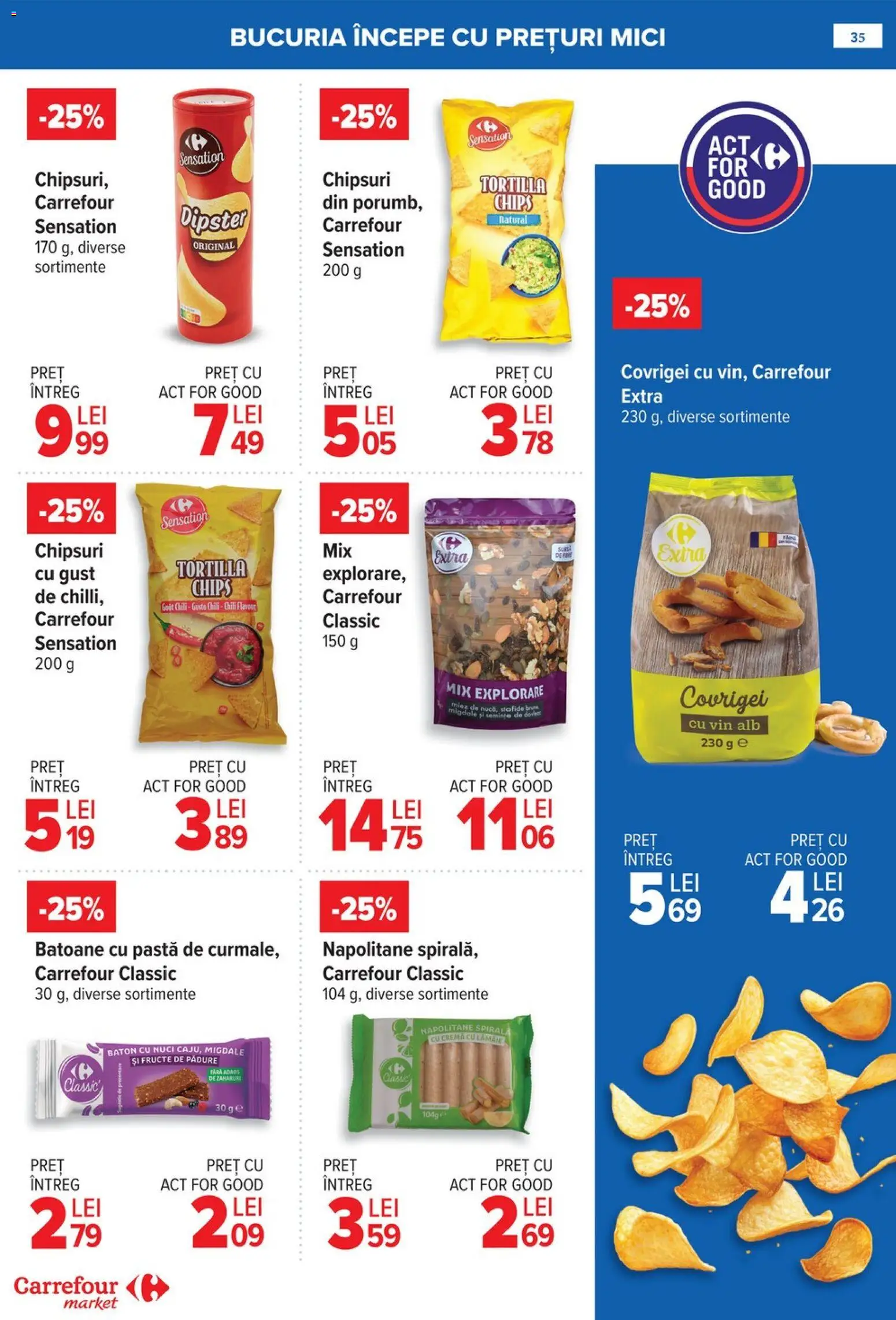 Catalog Carrefour 21 - 26 Ianuarie 2026 | Pagina 35 | Produse: Semințe, Napolitane, Cremă, Nuci