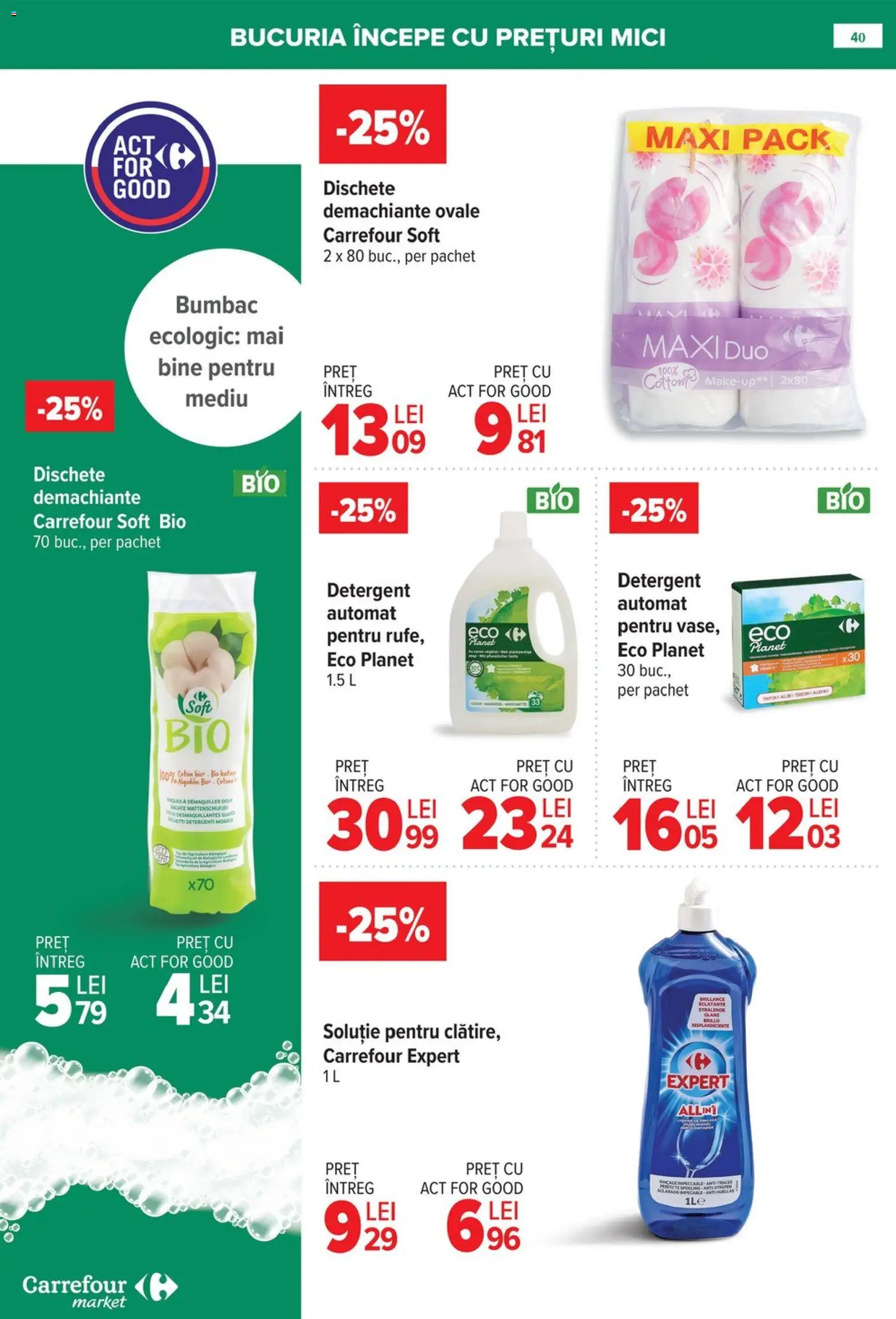 Catalog Carrefour 21 - 26 Ianuarie 2026 | Pagina 40 | Produse: Şerit ödül, Kedi Ödül Oyuncakları, Mici, Detergent