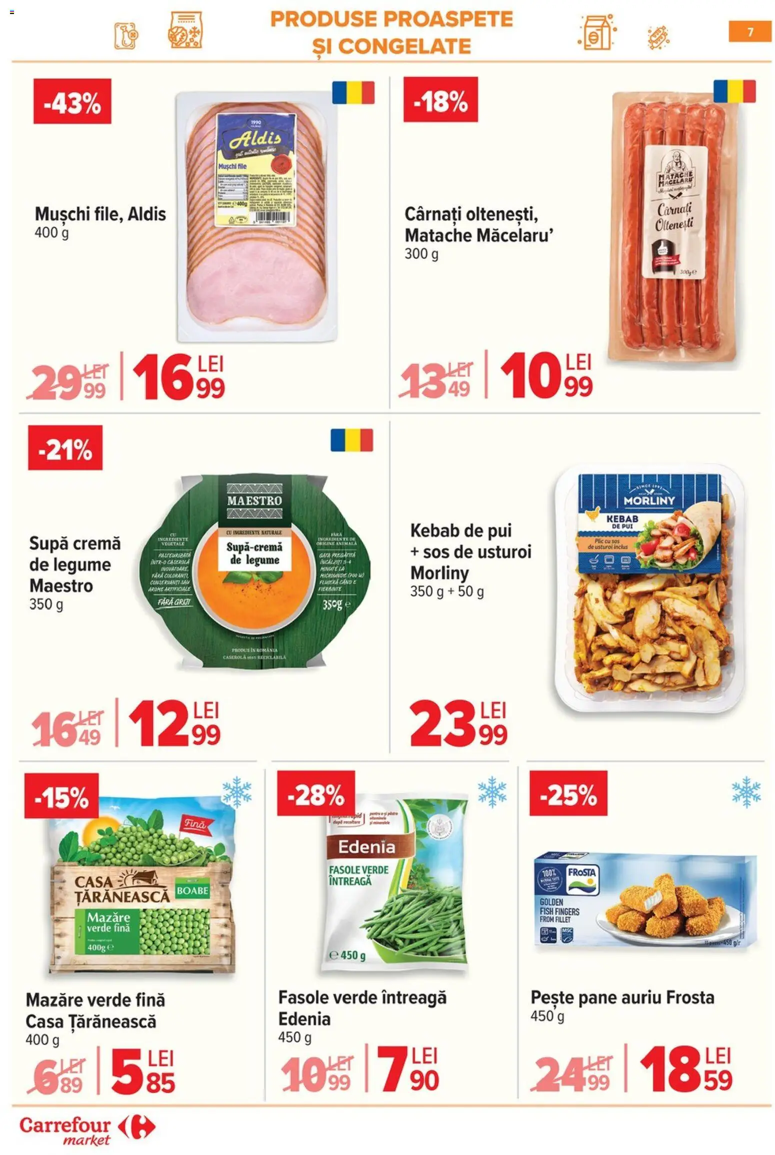 Catalog Carrefour 21 - 26 Ianuarie 2026 | Pagina 7 | Produse: Mazăre, Cremă, Sos, Usturoi