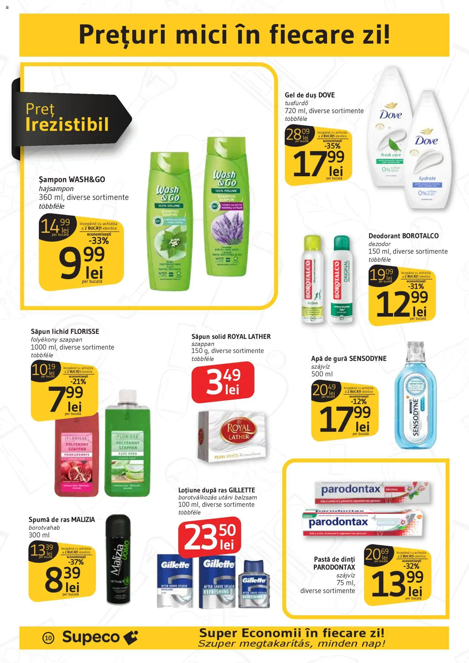 Catalog Supeco 22 Ianuarie - 3 Februarie 2026 | Pagina 10 | Produse: Spumă de ras, Loțiune după ras, Deodorant, Săpun lichid