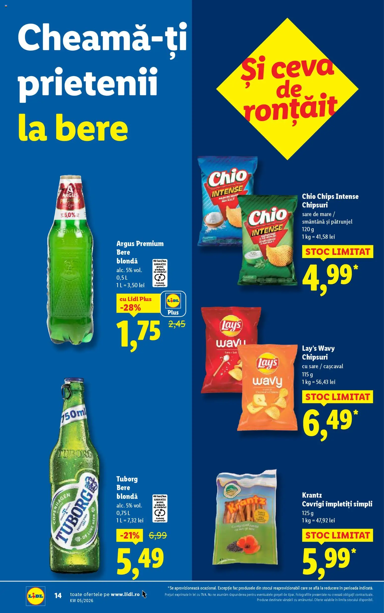 Catalog LIDL 26 - 31 Ianuarie 2026 | Pagina 14 | Produse: Pătrunjel, Cașcaval, Chipsuri, Sare