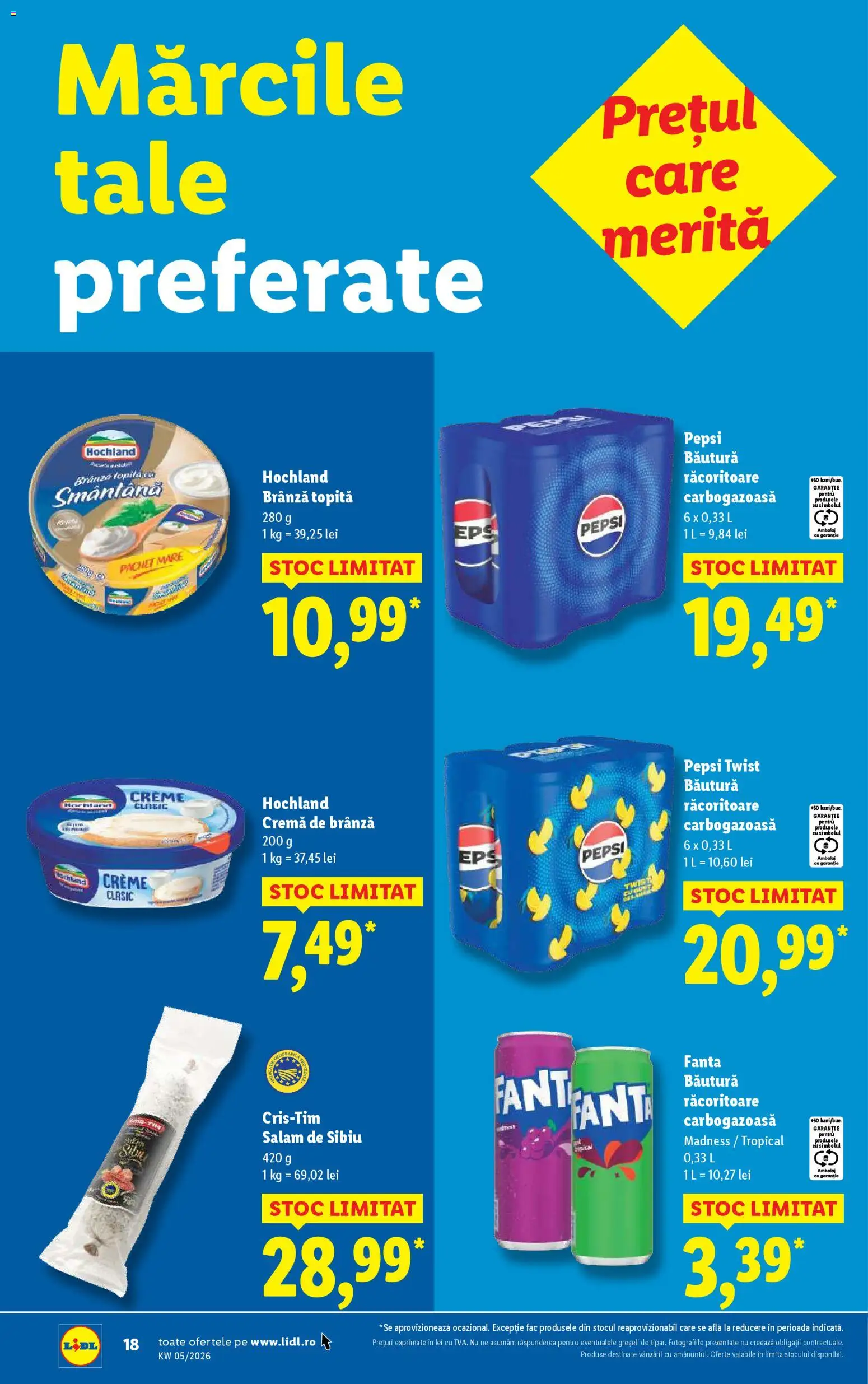 Catalog LIDL 26 - 31 Ianuarie 2026 | Pagina 18 | Produse: Brânză, Cremă, Cremă de brânză, Smântână