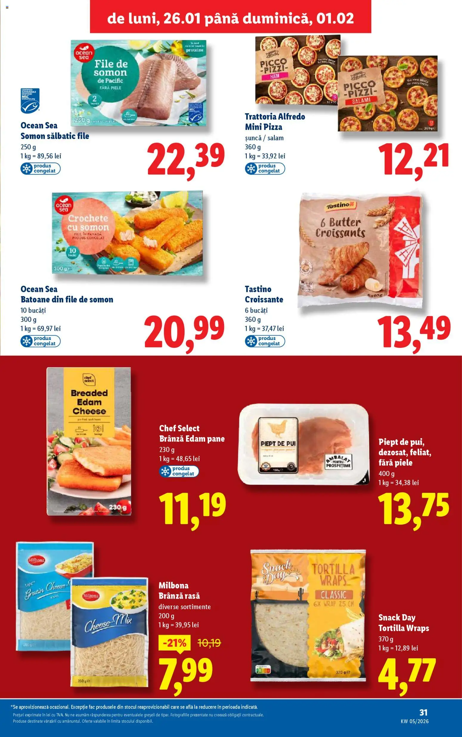 Catalog LIDL 26 - 31 Ianuarie 2026 | Pagina 31 | Produse: Hacıyatmaz Kedi Oyuncağı, Brânză, Salam, Șuncă