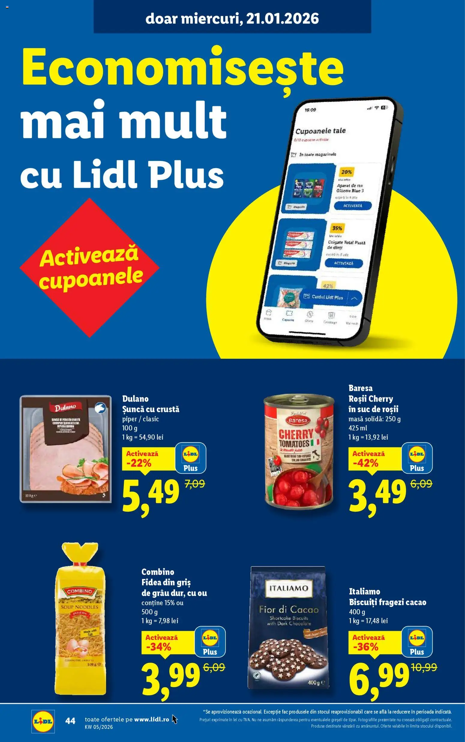 Catalog LIDL 26 - 31 Ianuarie 2026 | Pagina 44 | Produse: Aparat De Ras, Șuncă, Kanca, Piper