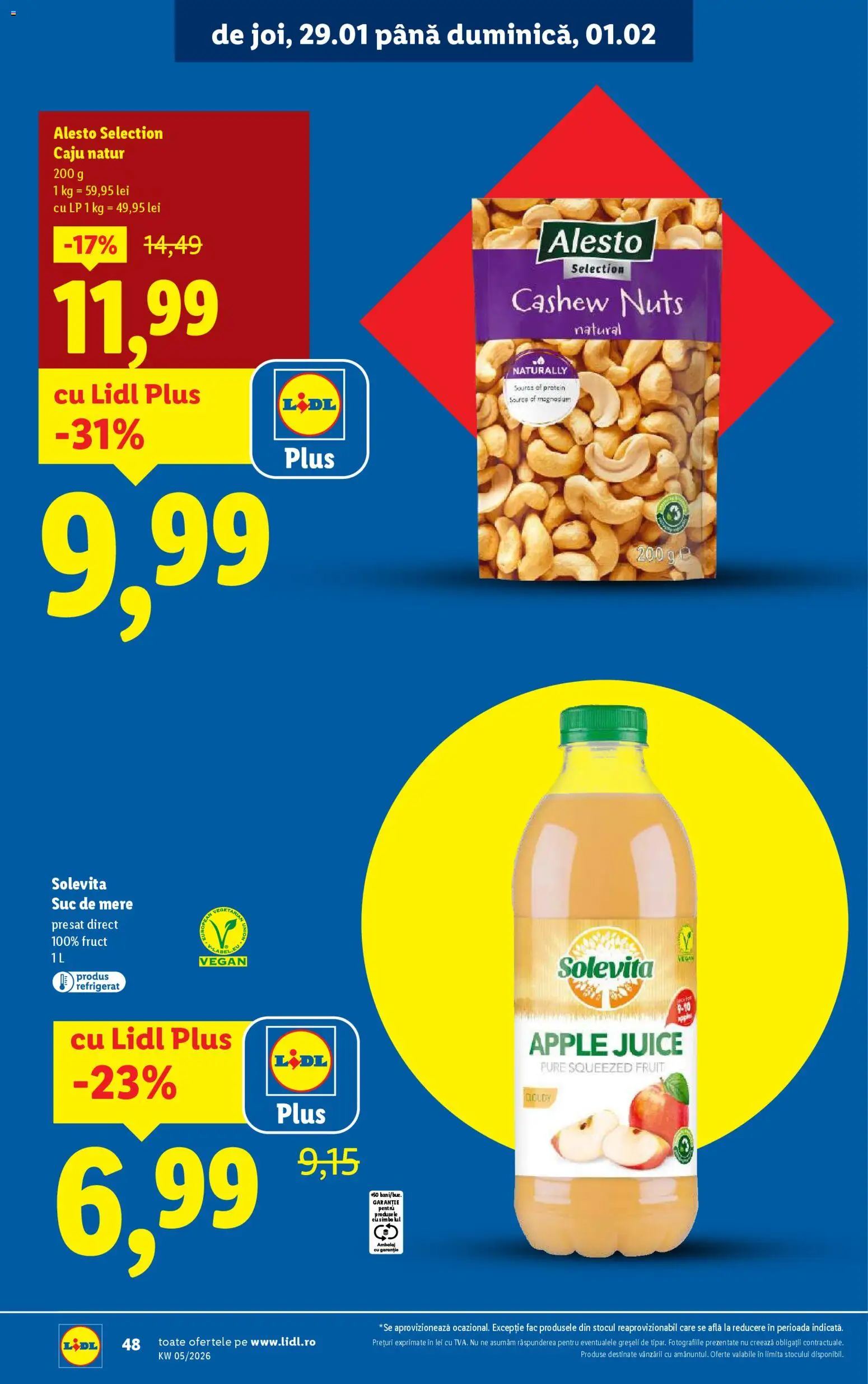 Catalog LIDL 26 - 31 Ianuarie 2026 | Pagina 48 | Produse: Apple, Suc, Mere, Caju