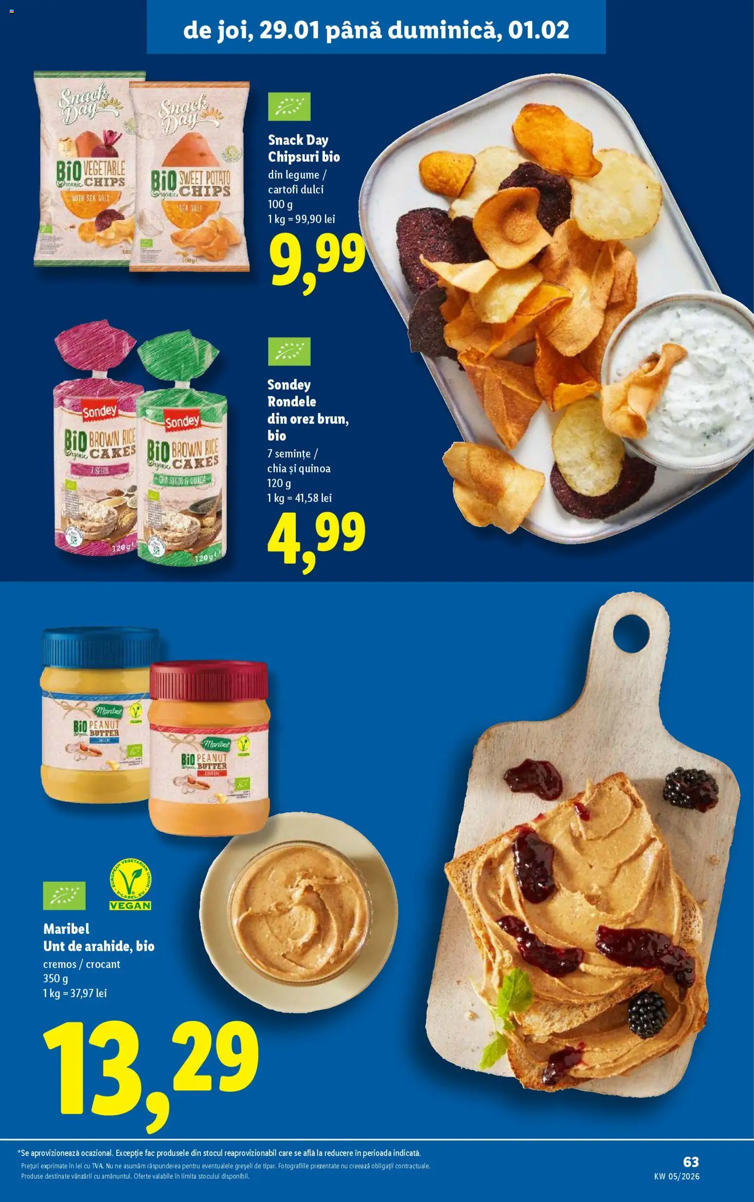 Catalog LIDL 26 - 31 Ianuarie 2026 | Pagina 63 | Produse: Șal, Taneli organik hardal, Semințe, Cartofi