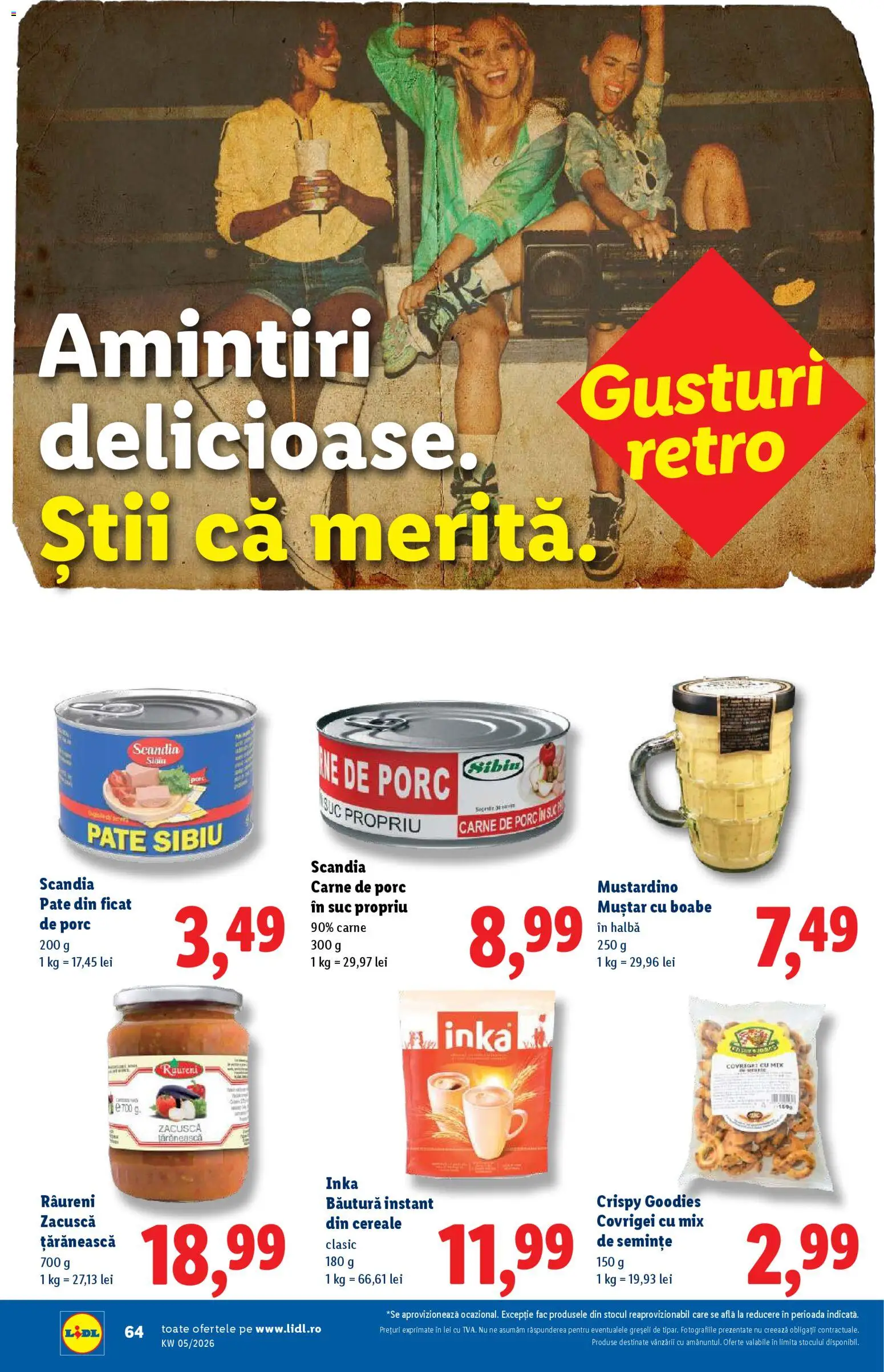 Catalog LIDL 26 - 31 Ianuarie 2026 | Pagina 64 | Produse: Pate, Covrigei, Carne De Porc, Zacuscă