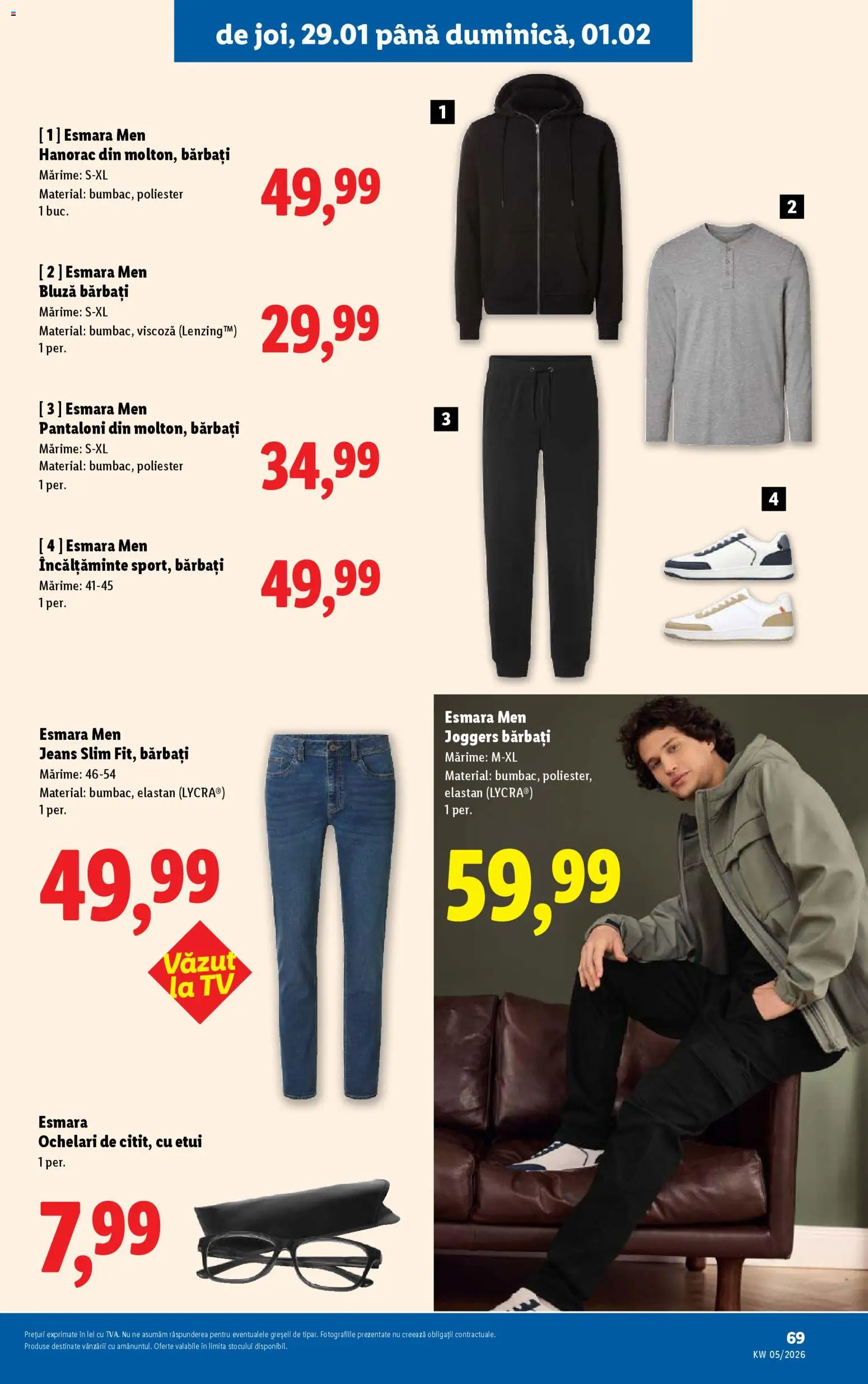 Catalog LIDL 26 - 31 Ianuarie 2026 | Pagina 69 | Produse: Ochelari, Bornoz takımı, Bluză, Keşe