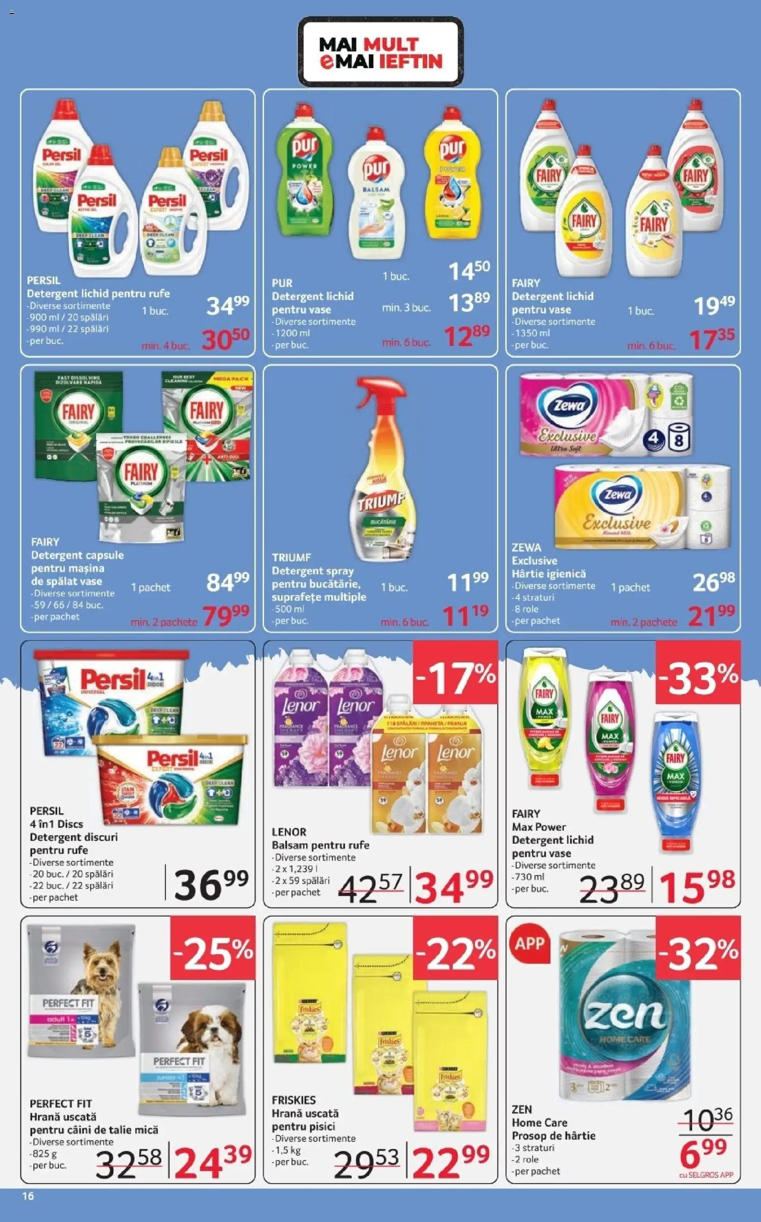 Catalog Selgros 23 Ianuarie - 4 Februarie 2026 | Pagina 16 | Produse: Pomelo, Role, Balsam, Detergent