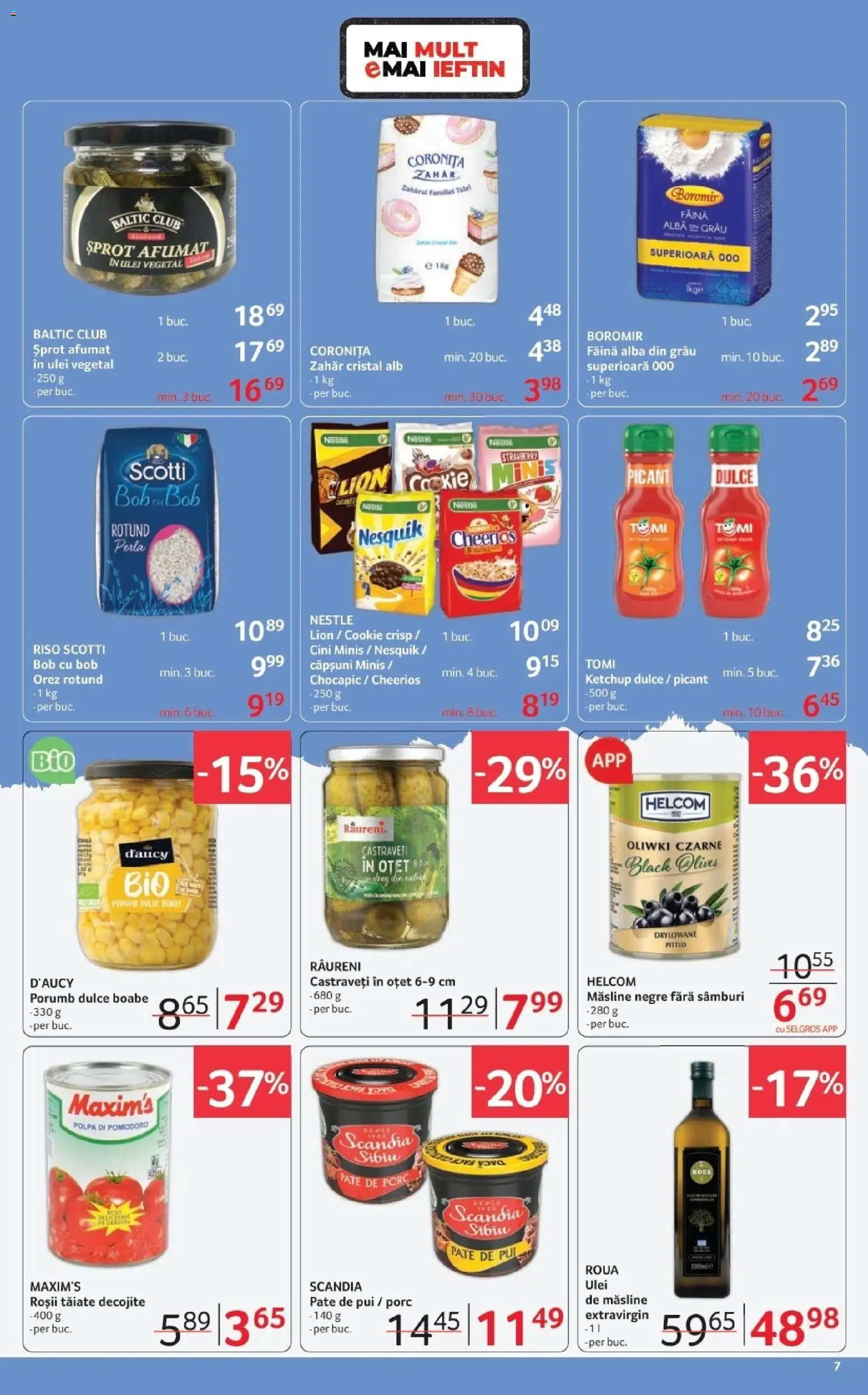 Catalog Selgros 23 Ianuarie - 4 Februarie 2026 | Pagina 7 | Produse: Hacıyatmaz Kedi Oyuncağı, Pate, Castraveți, Porumb