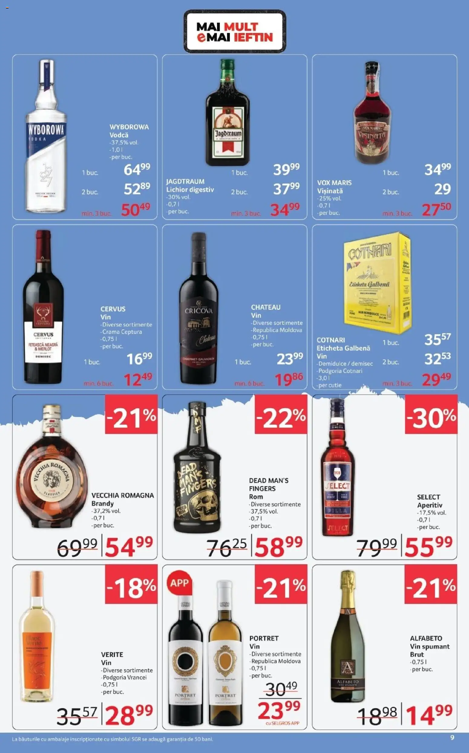 Catalog Selgros 23 Ianuarie - 4 Februarie 2026 | Pagina 9 | Produse: Su ısıtıcı, Cutie, Lichior, Vin