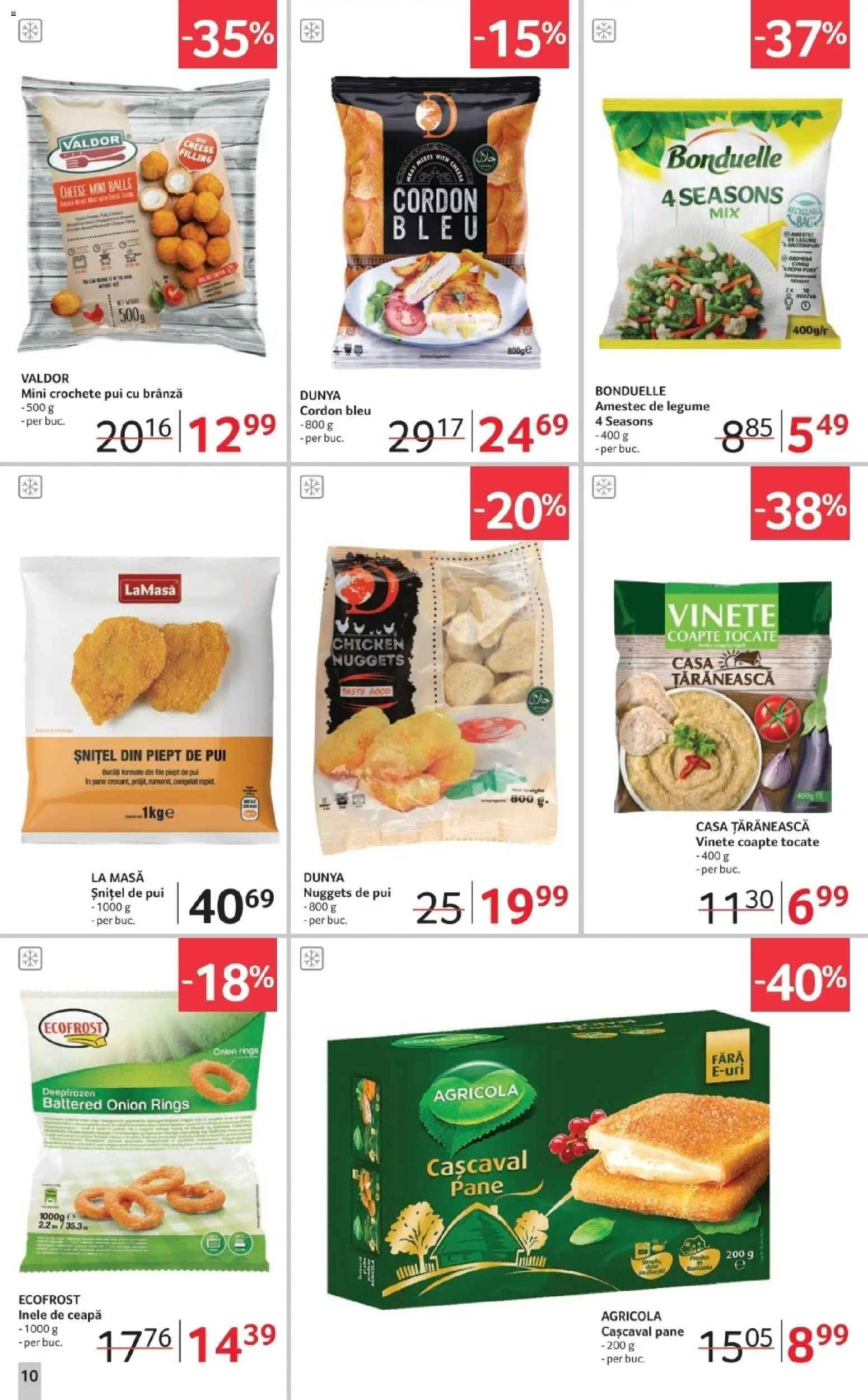 Catalog Selgros 2 - 21 Ianuarie 2026 | Pagina 10 | Produse: Hacıyatmaz Kedi Oyuncağı, Cordon bleu, Cașcaval, Legume
