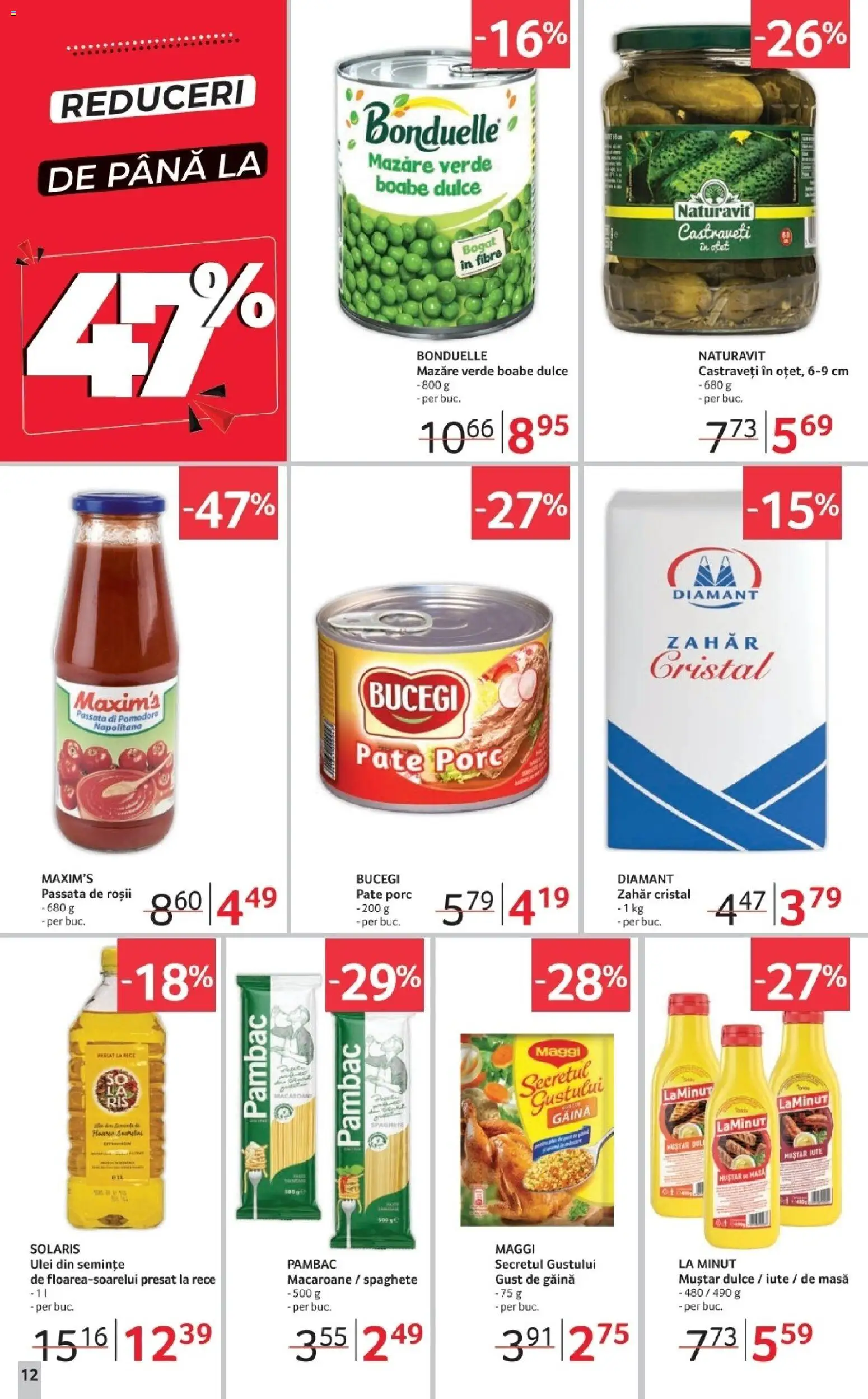 Catalog Selgros 2 - 21 Ianuarie 2026 | Pagina 12 | Produse: Mazăre, Semințe, Ulei, Castraveți