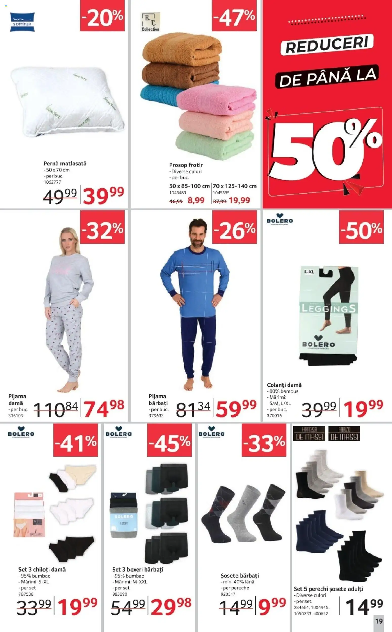 Catalog Selgros 2 - 21 Ianuarie 2026 | Pagina 19 | Produse: Pernă, Șosete, Colanți, Boxeri