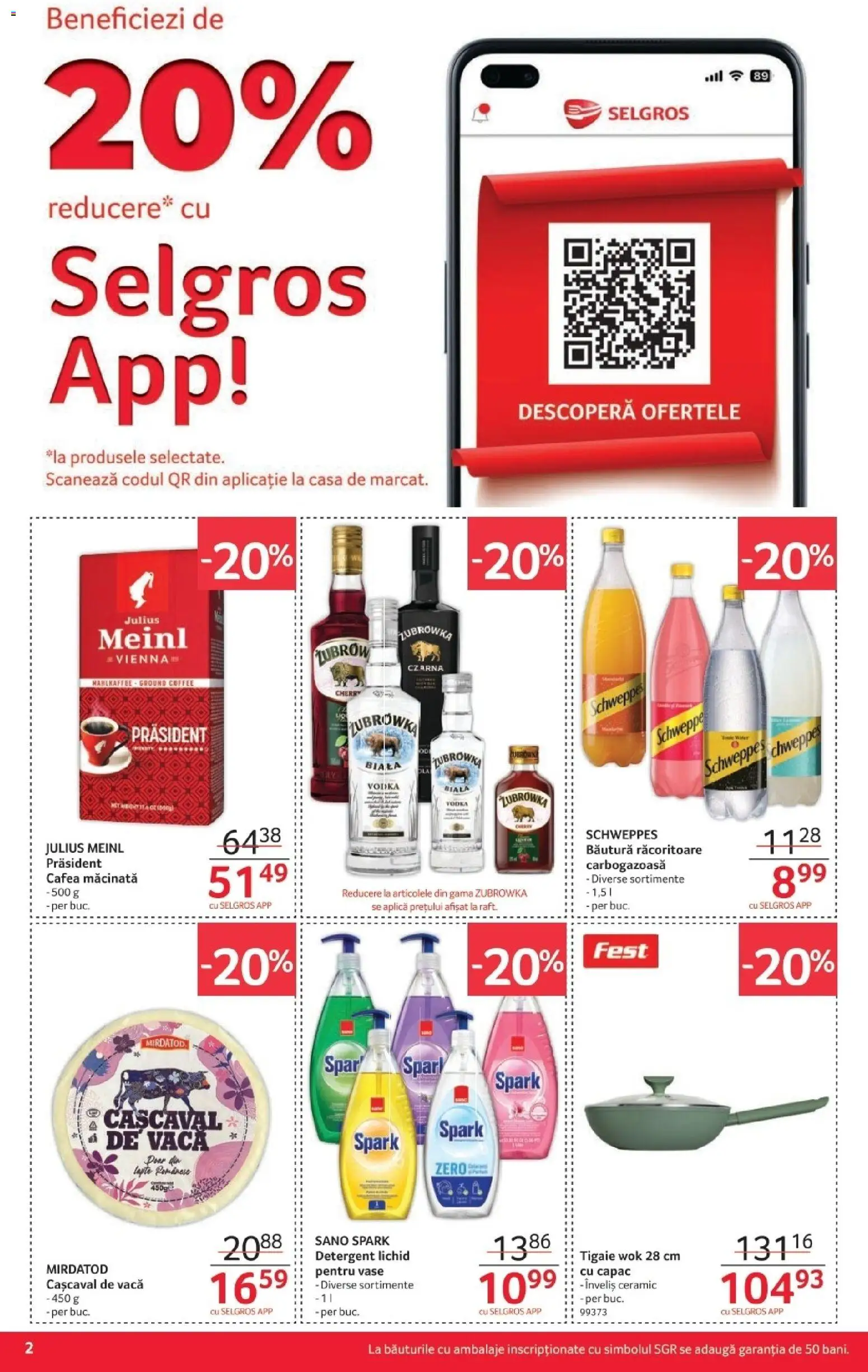 Catalog Selgros 2 - 21 Ianuarie 2026 | Pagina 2 | Produse: Tigaie, Cașcaval, Cafea, Detergent