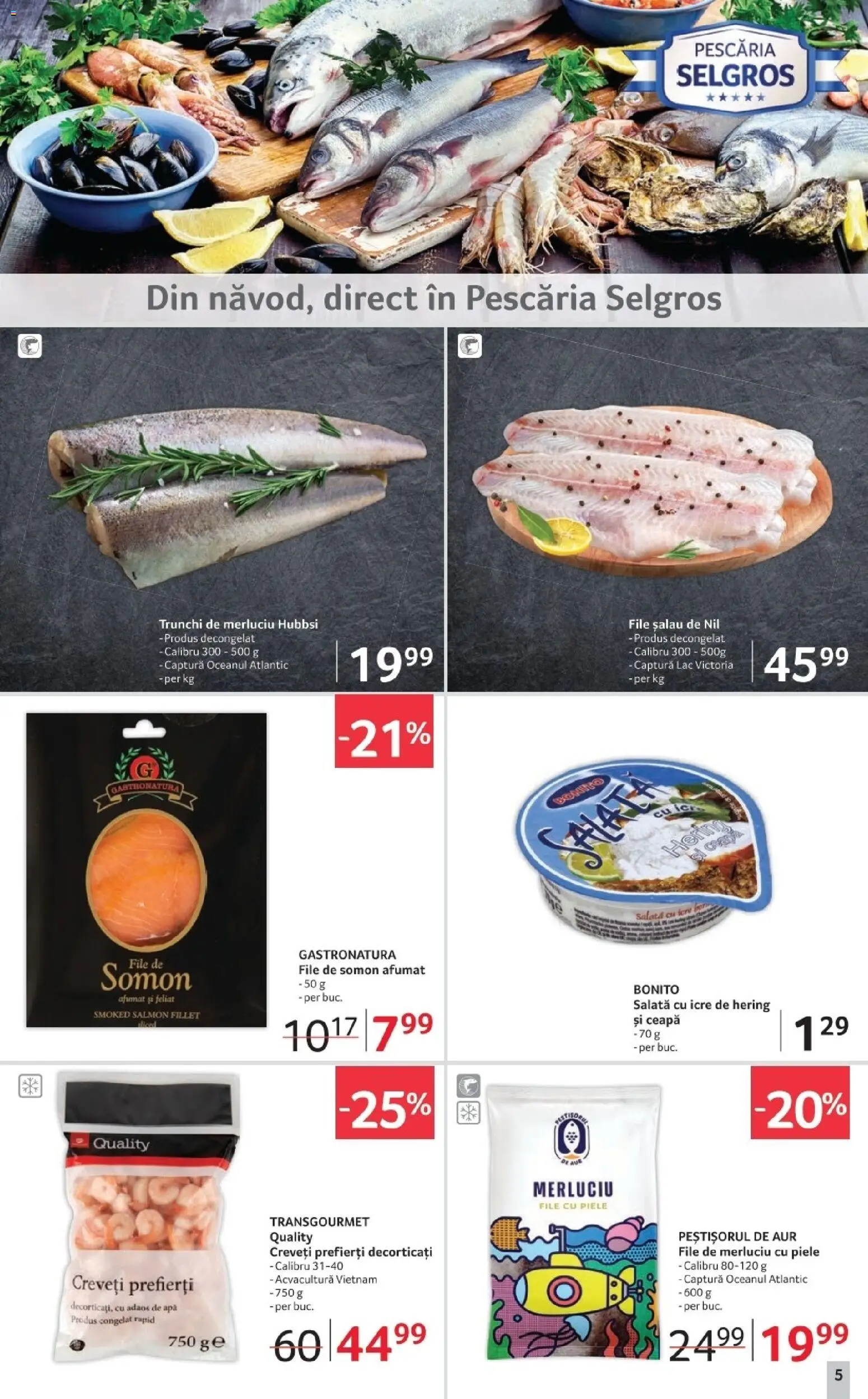 Catalog Selgros 2 - 21 Ianuarie 2026 | Pagina 5 | Produse: Salată cu icre, Salată, Ceapă, Apă