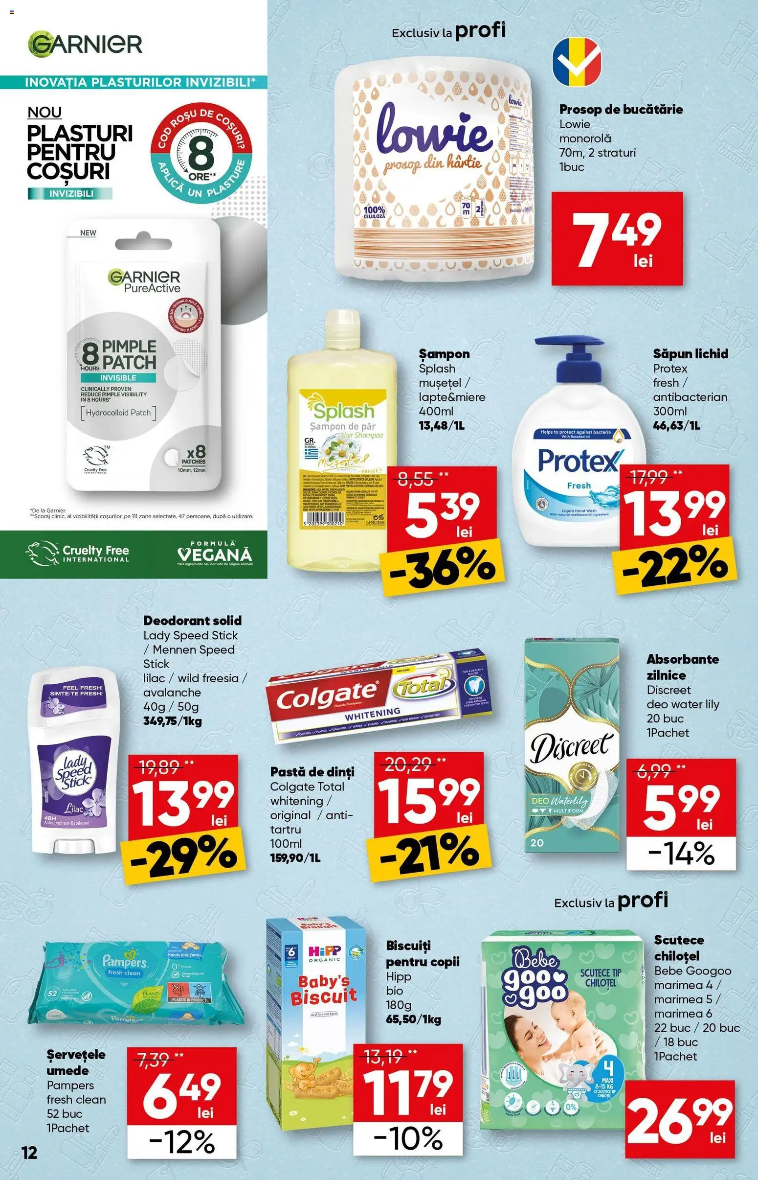 Catalog Profi 21 Ianuarie - 2 Februarie 2026 | Pagina 12 | Produse: Plasturi, Șampon, Pastă de dinți, Scutece