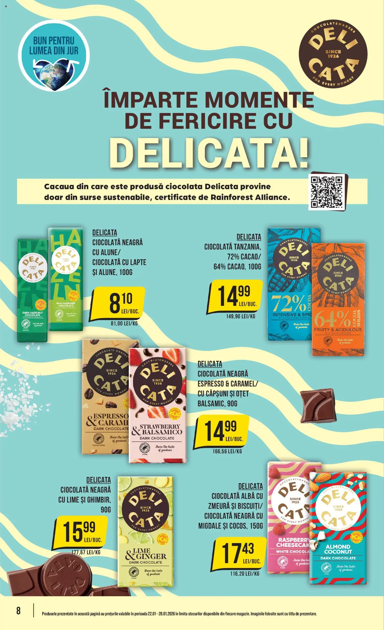 Catalog Mega Image 22 - 27 Ianuarie 2026 | Pagina 8 | Produse: Lime, Migdale, Ciocolată, Shake