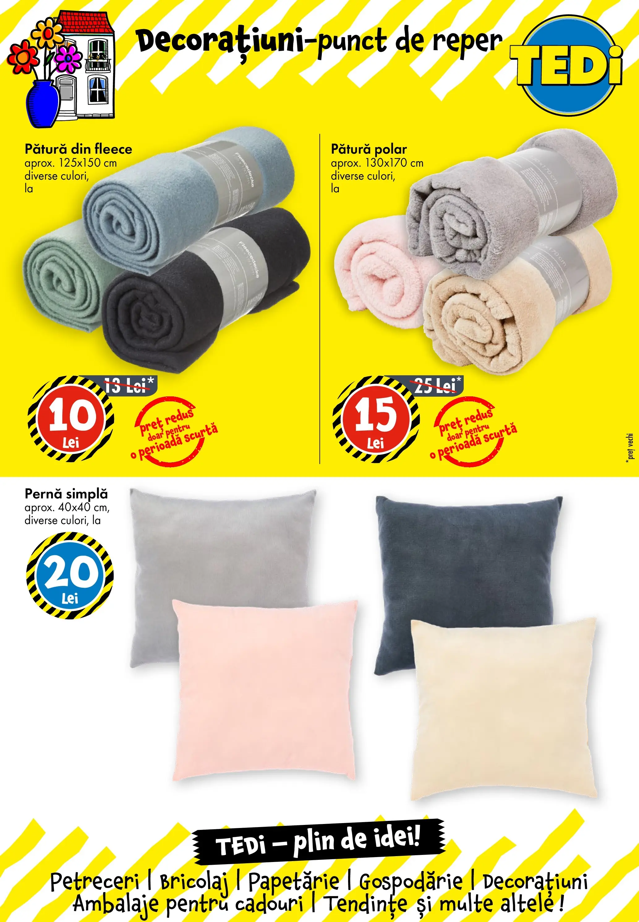 Catalog TEDi 27 Ianuarie - 2 Februarie 2026 | Pagina 14 | Produse: Pernă, Pătură