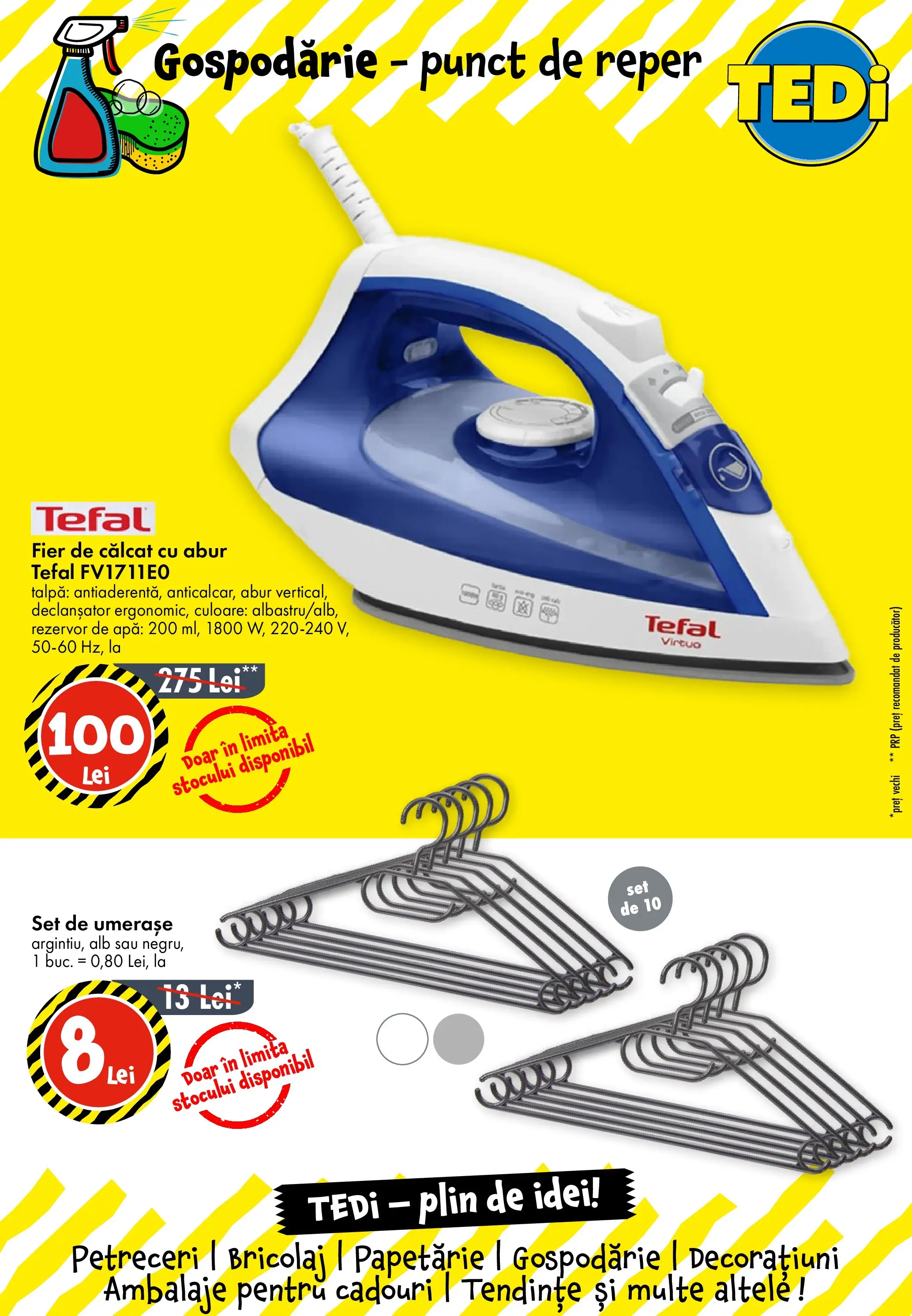 Catalog TEDi 27 Ianuarie - 2 Februarie 2026 | Pagina 9 | Produse: Fier de călcat, Apă