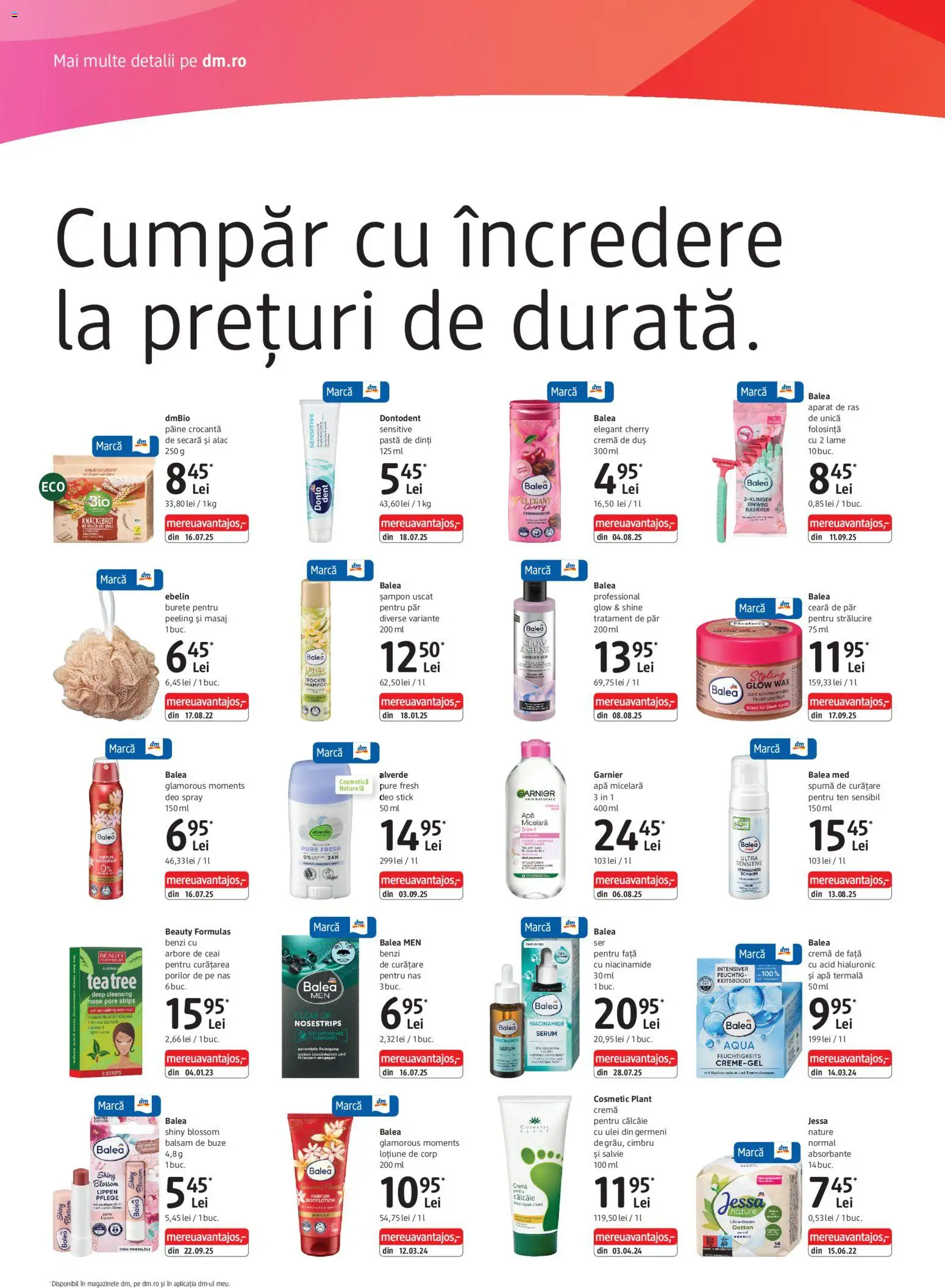 Catalog DM Drogerie Markt 22 Ianuarie - 16 Februarie 2026 | Pagina 2 | Produse: Serum, Aparat De Ras, Apă micelară, Pâine