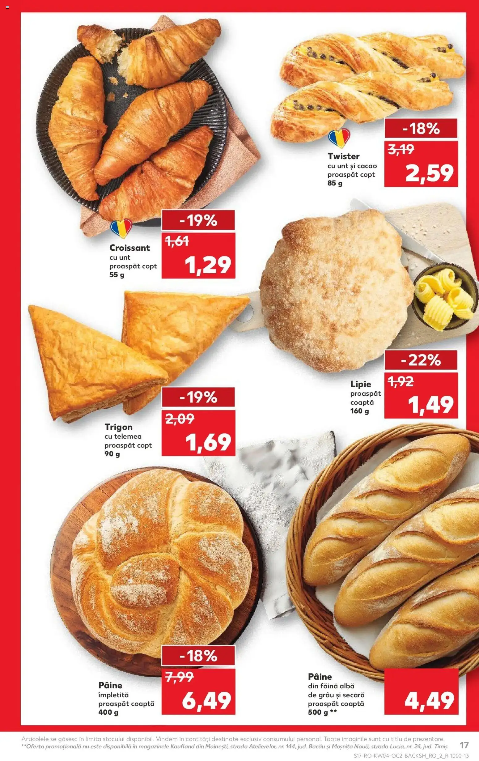 Catalog Kaufland 21 - 26 Ianuarie 2026 | Pagina 17 | Produse: Unt, Pâine, Făină, Cacao