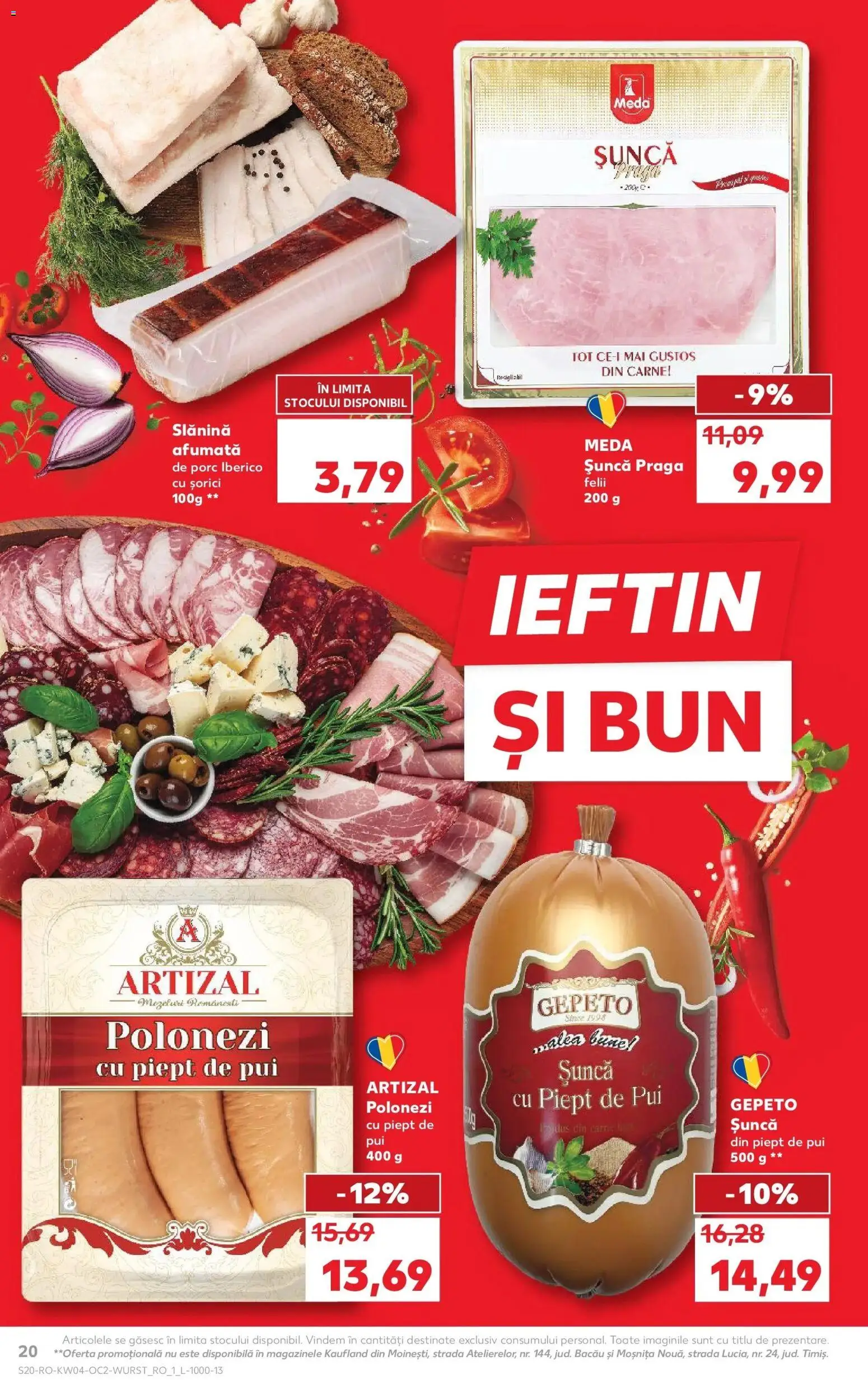 Catalog Kaufland 21 - 26 Ianuarie 2026 | Pagina 20 | Produse: Hacıyatmaz Kedi Oyuncağı, Șuncă