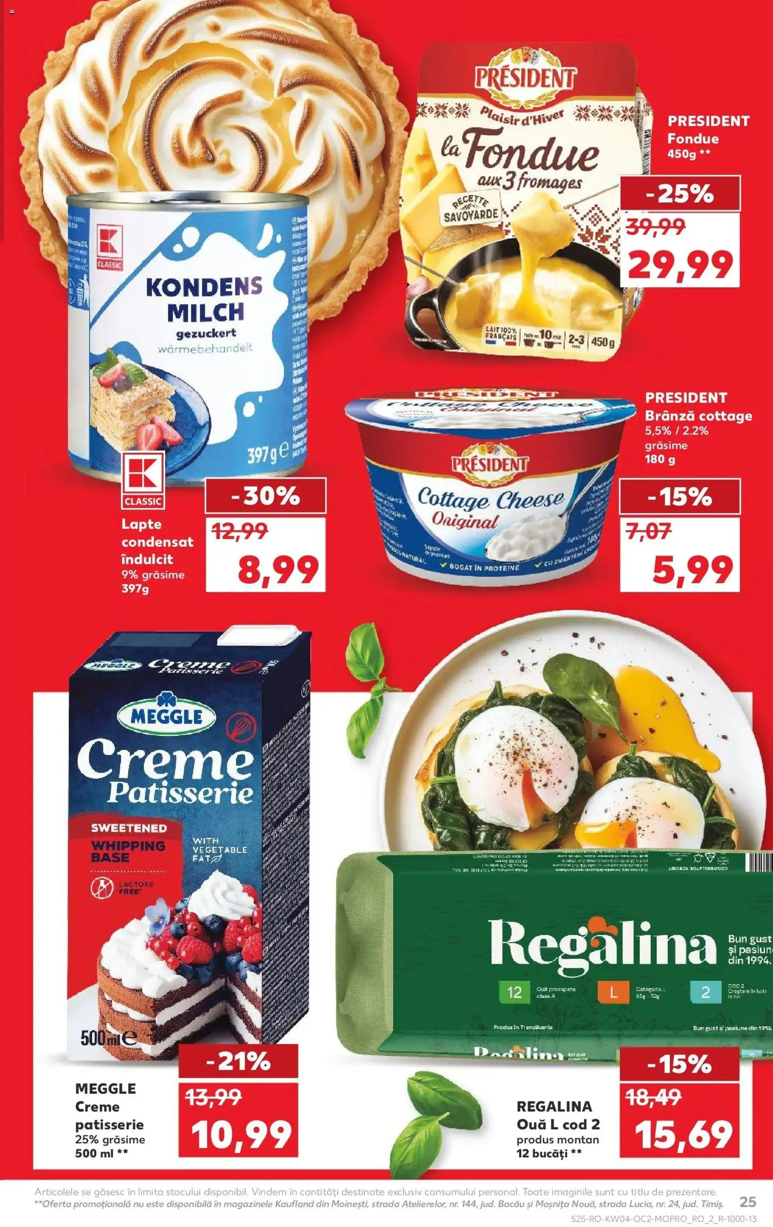 Catalog Kaufland 21 - 26 Ianuarie 2026 | Pagina 25 | Produse: Masaüstü kılıfı, Lapte, Brânză, Ouă